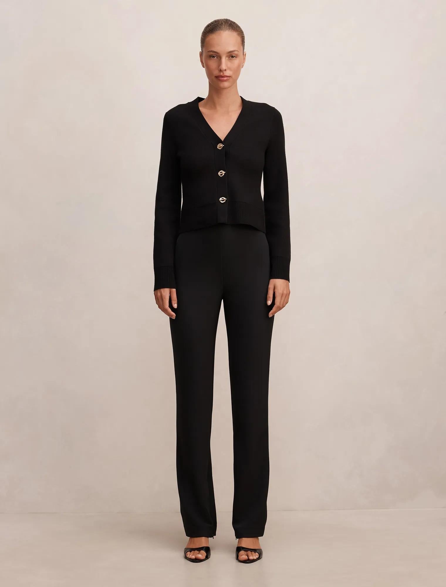 Emily Slim Tailored Pant Black