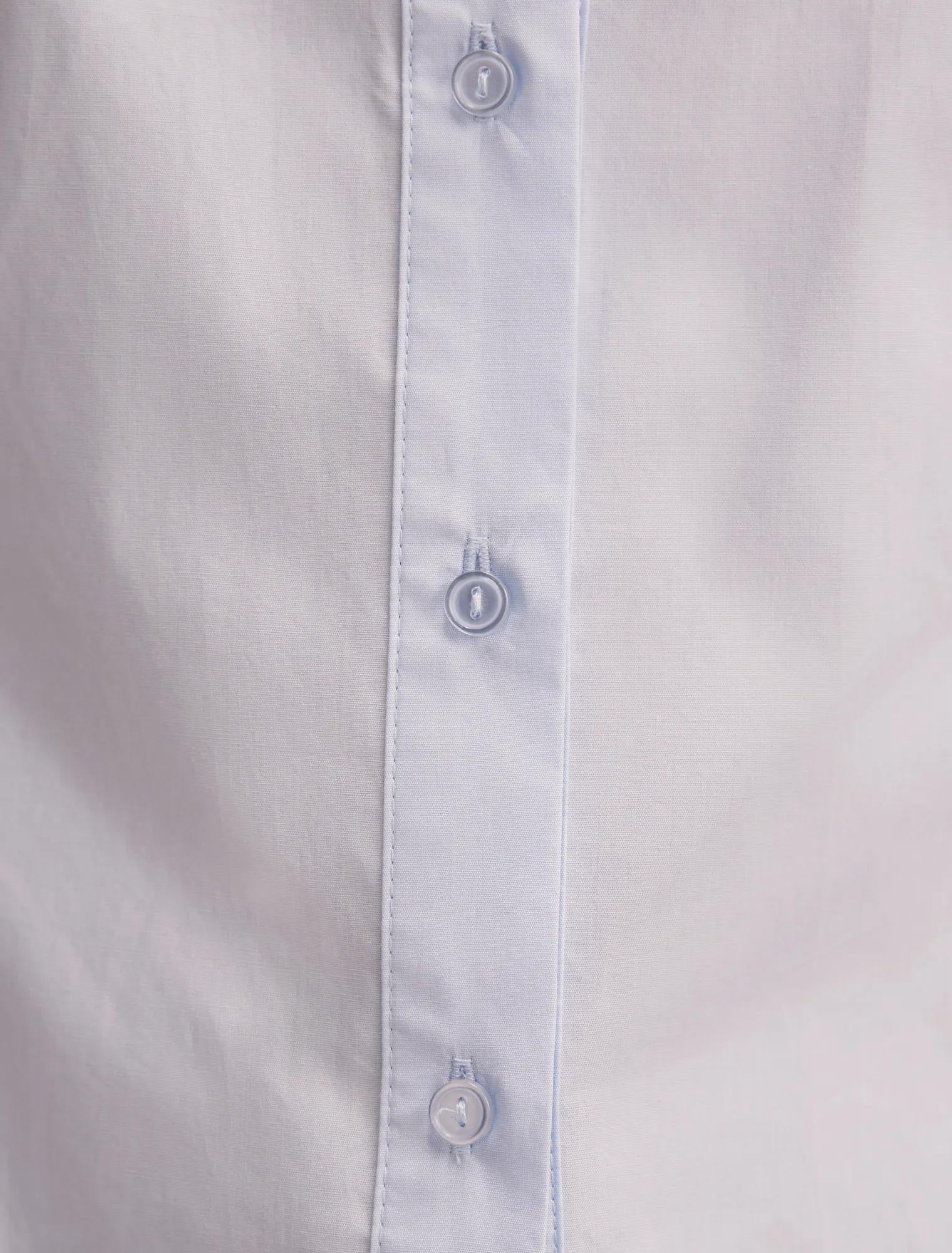 Gracie Bubble Sleeve Shirt Soft Blue