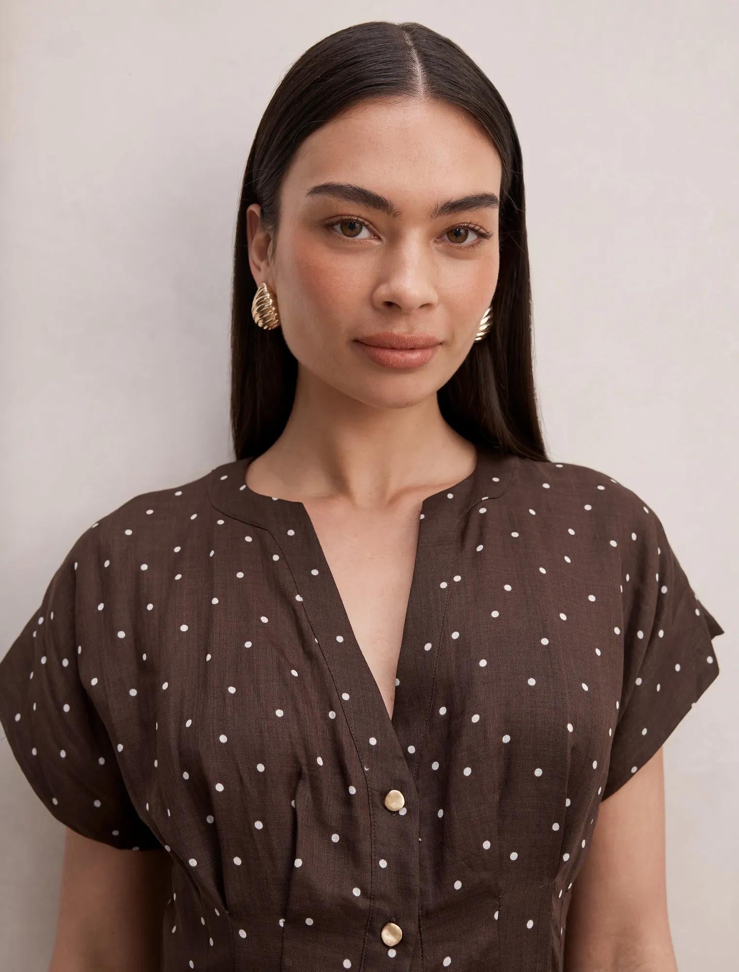 Jemma V-Neck Blouse Luxton Spot