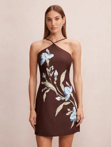 Beau Halter Neck Mini Dress Halifax Floral