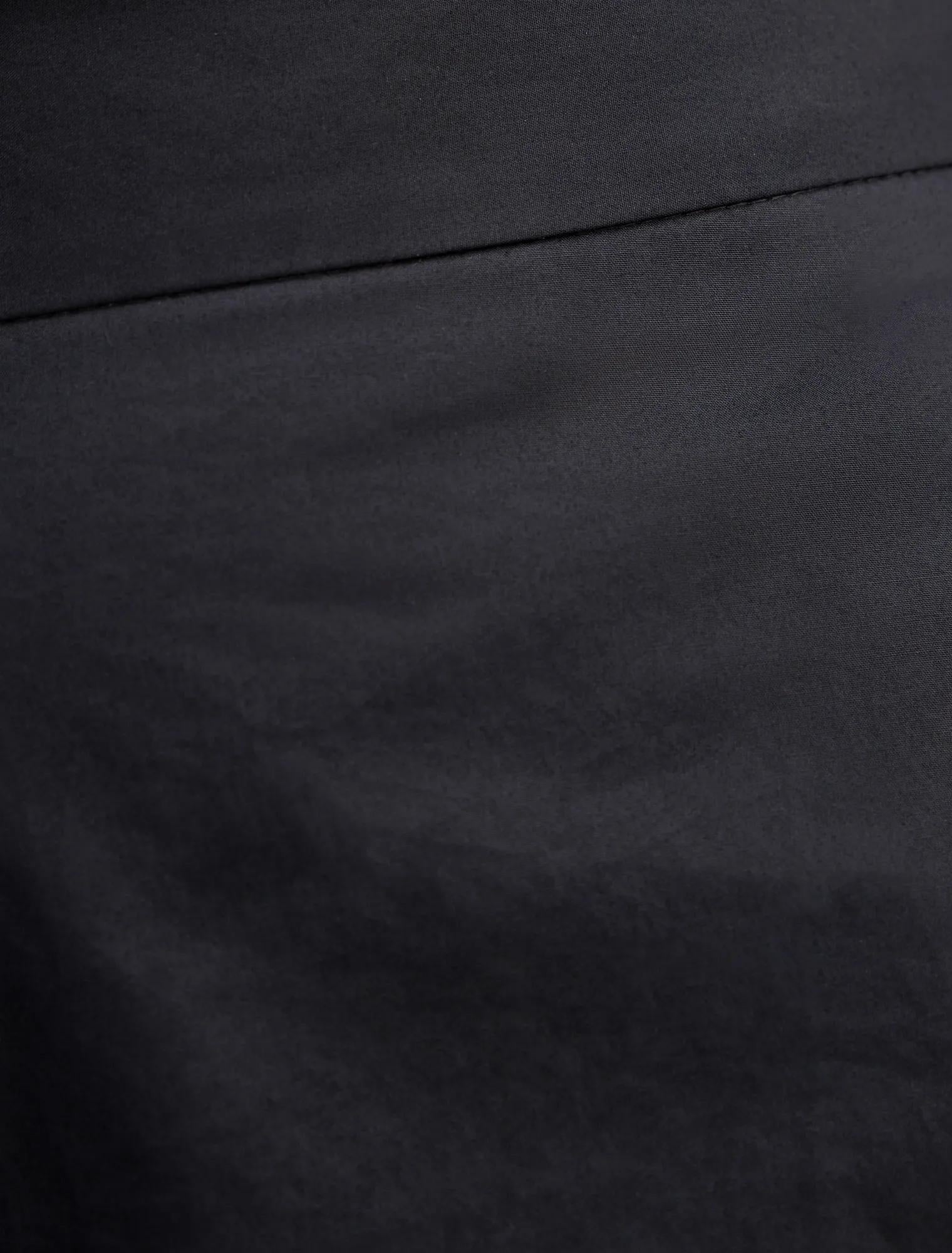 Chrissy Petite Cotton Midi Skirt Black
