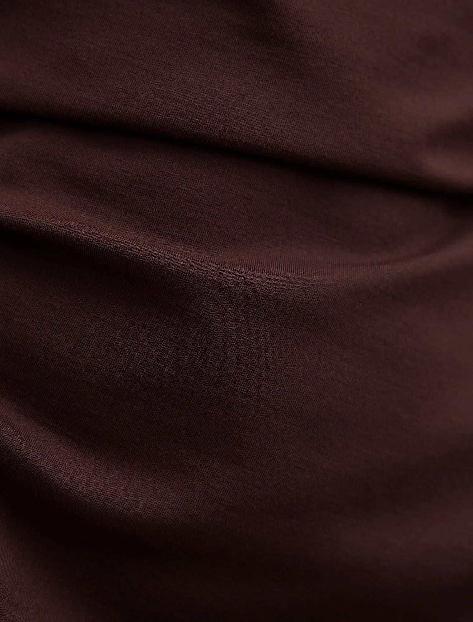 Carly Petite Sleeveless Tuck Mini Dress Chocolate