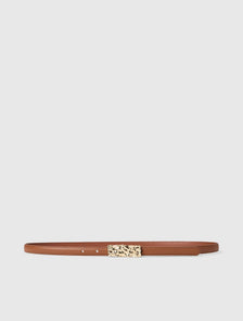 Mandy Metal Hardware Belt Tan
