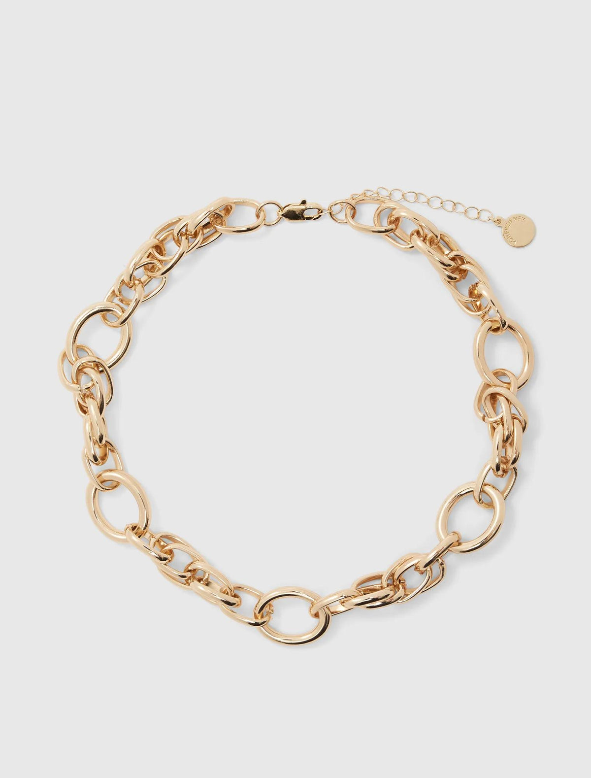 Signature Collins Chunky Link Necklace Gold_mannequin