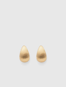 Signature Pippa Panel Droplet Earrings Gold_mannequin