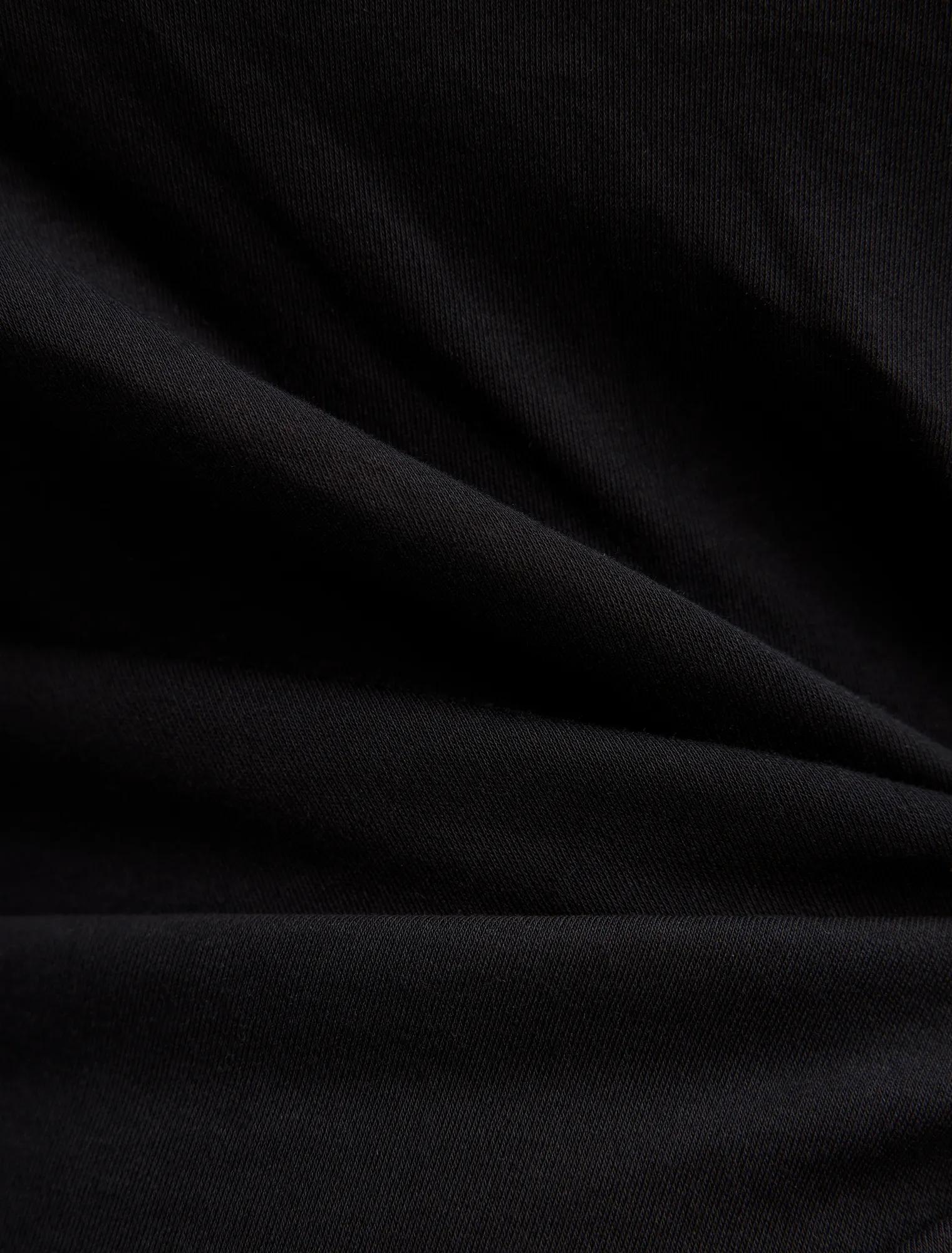 Rose Curve T-Shirt Twist Mini Black