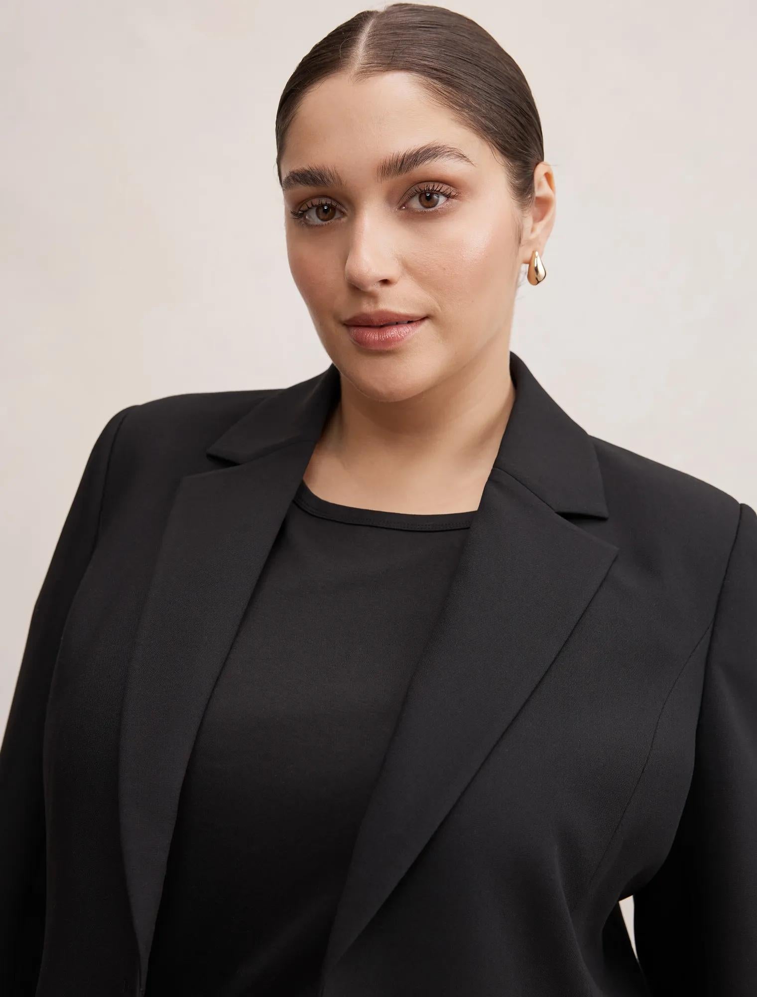 Lee Curve Nipped Waist Blazer Black