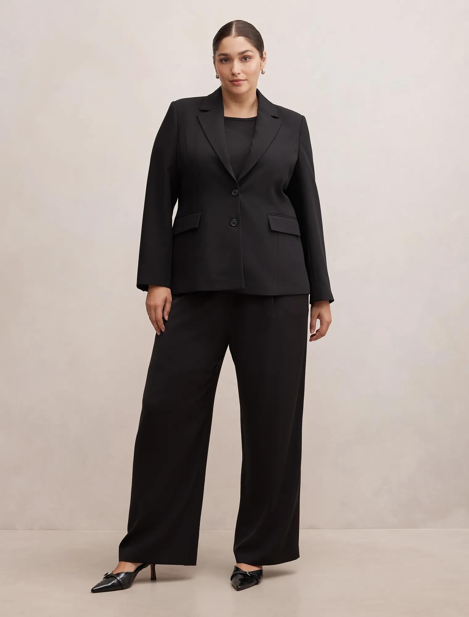 Lee Curve Nipped Waist Blazer Black