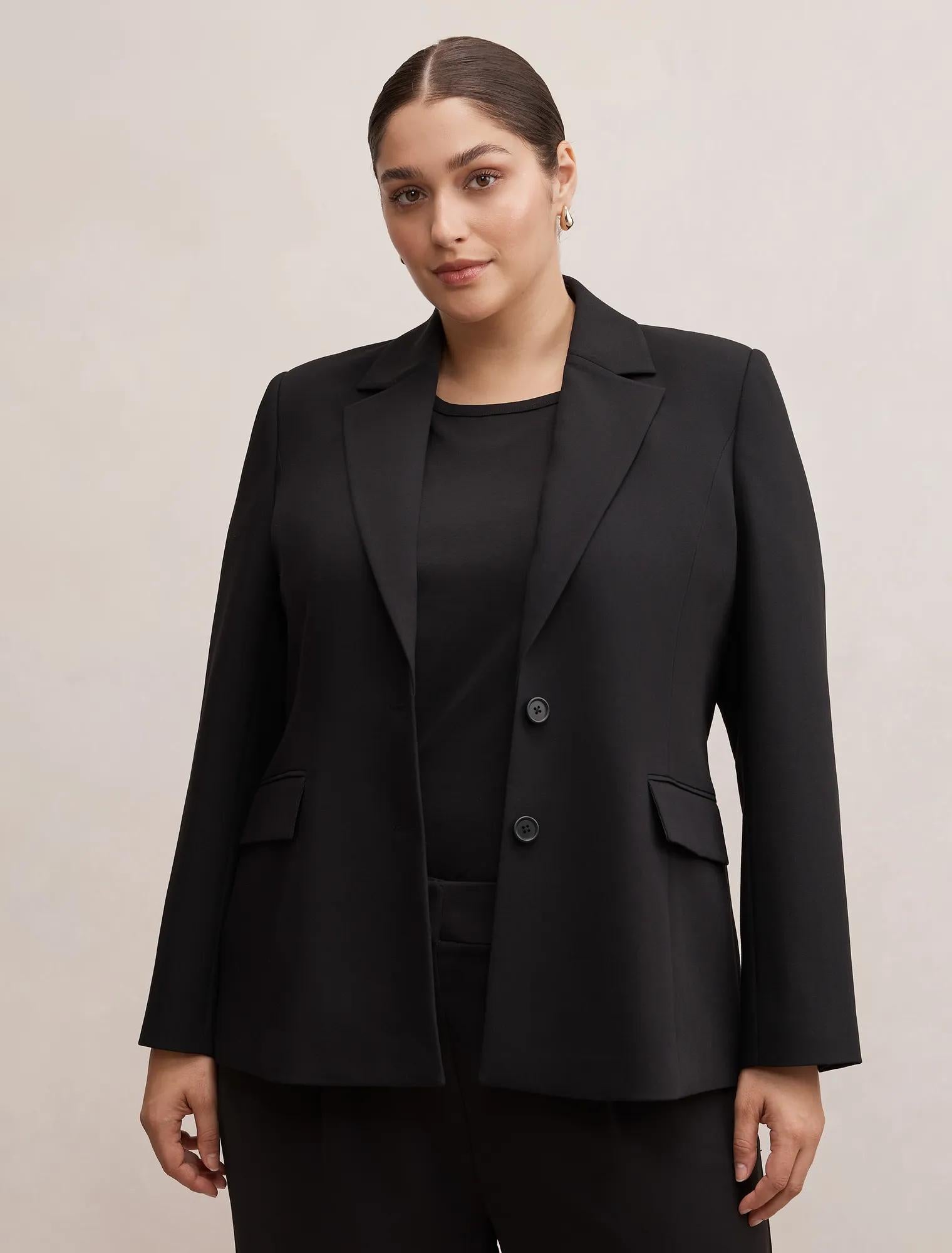 Lee Curve Nipped Waist Blazer Black