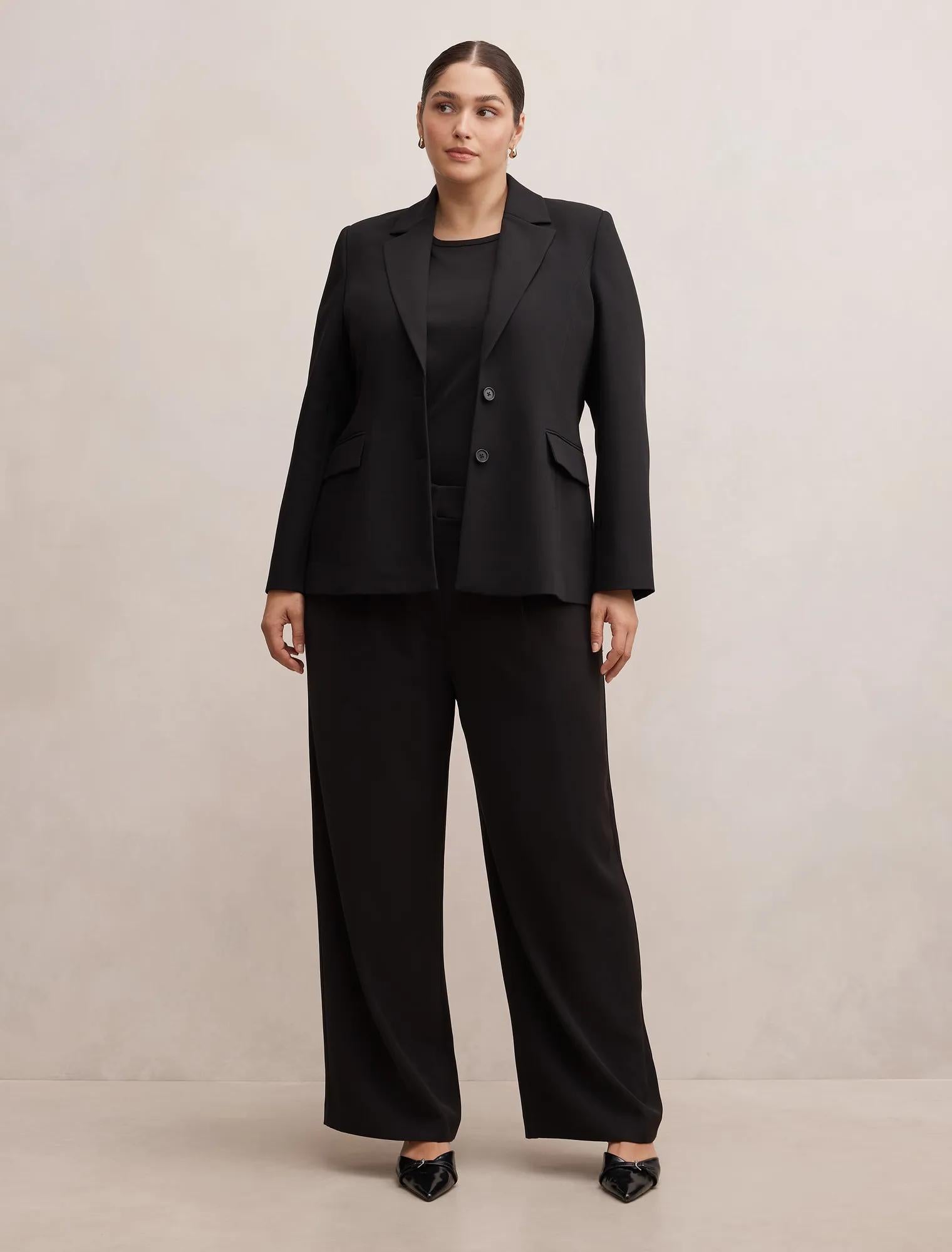 Lee Curve Nipped Waist Blazer Black
