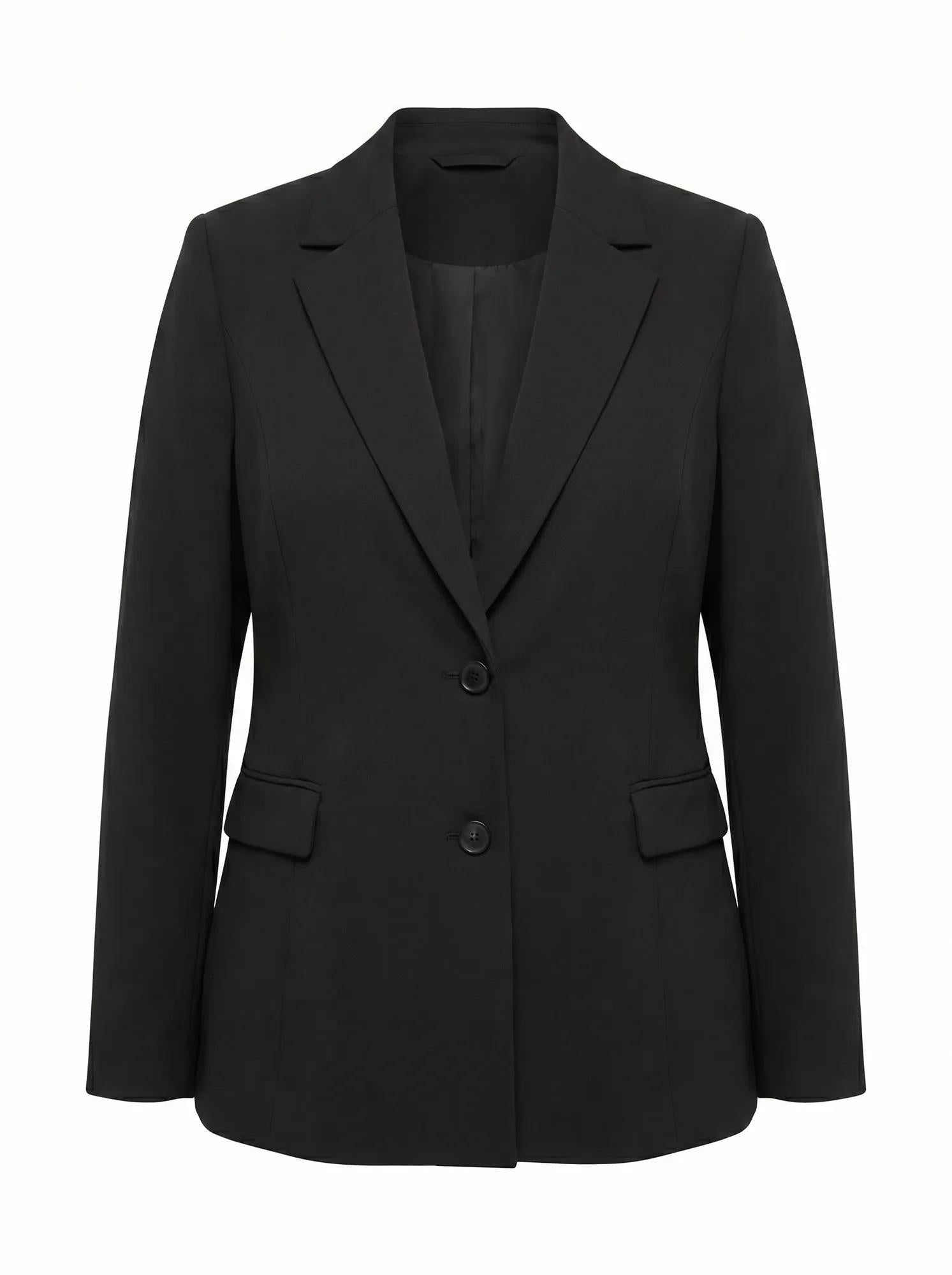 Lee Curve Nipped Waist Blazer Black_mannequin
