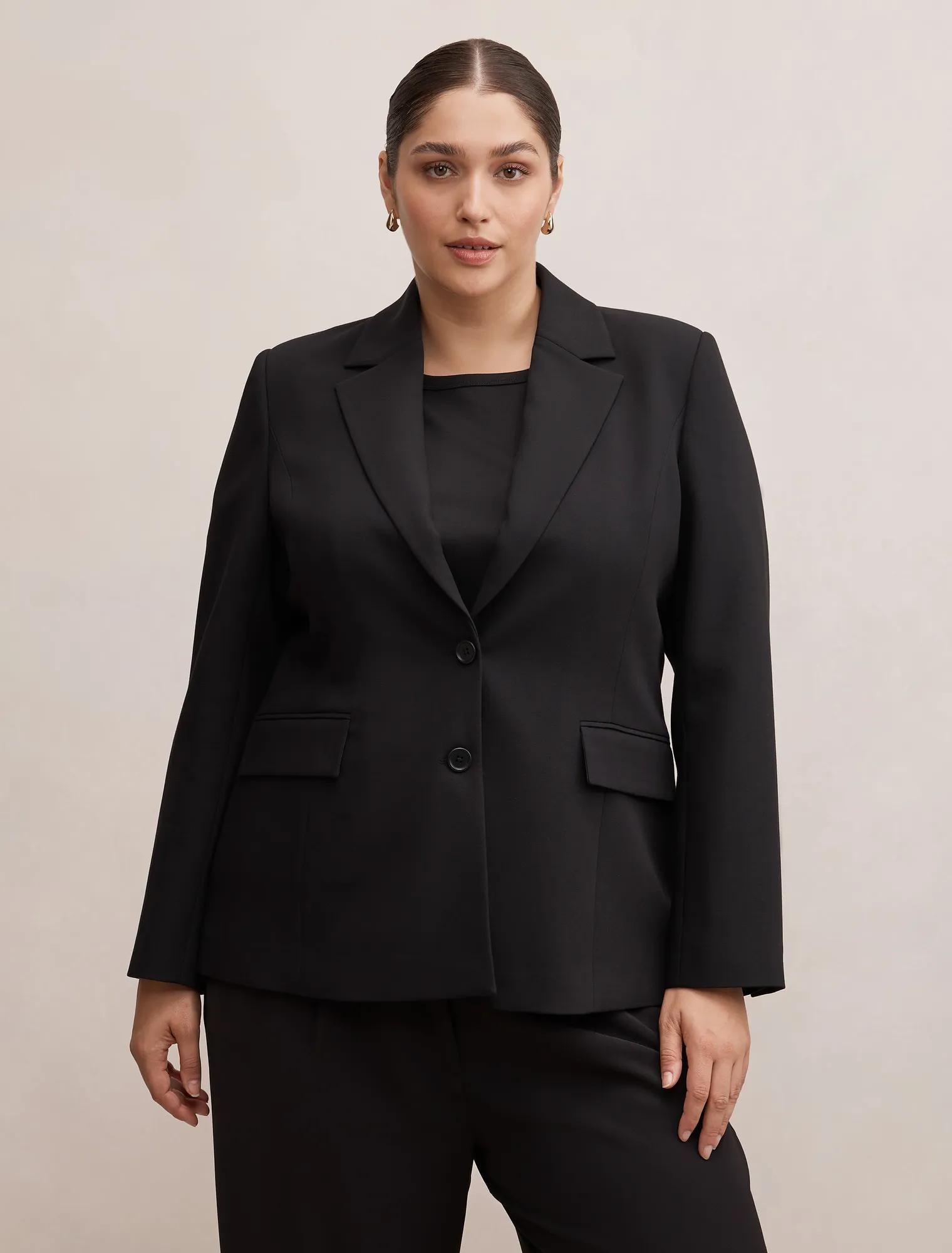Lee Curve Nipped Waist Blazer Black