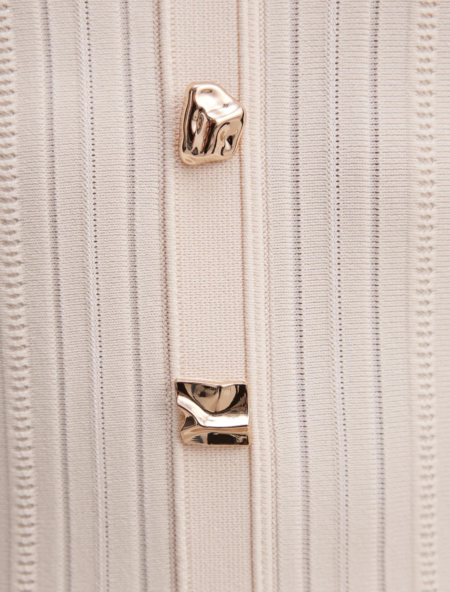 Melanie Knit Midi Dress Cream