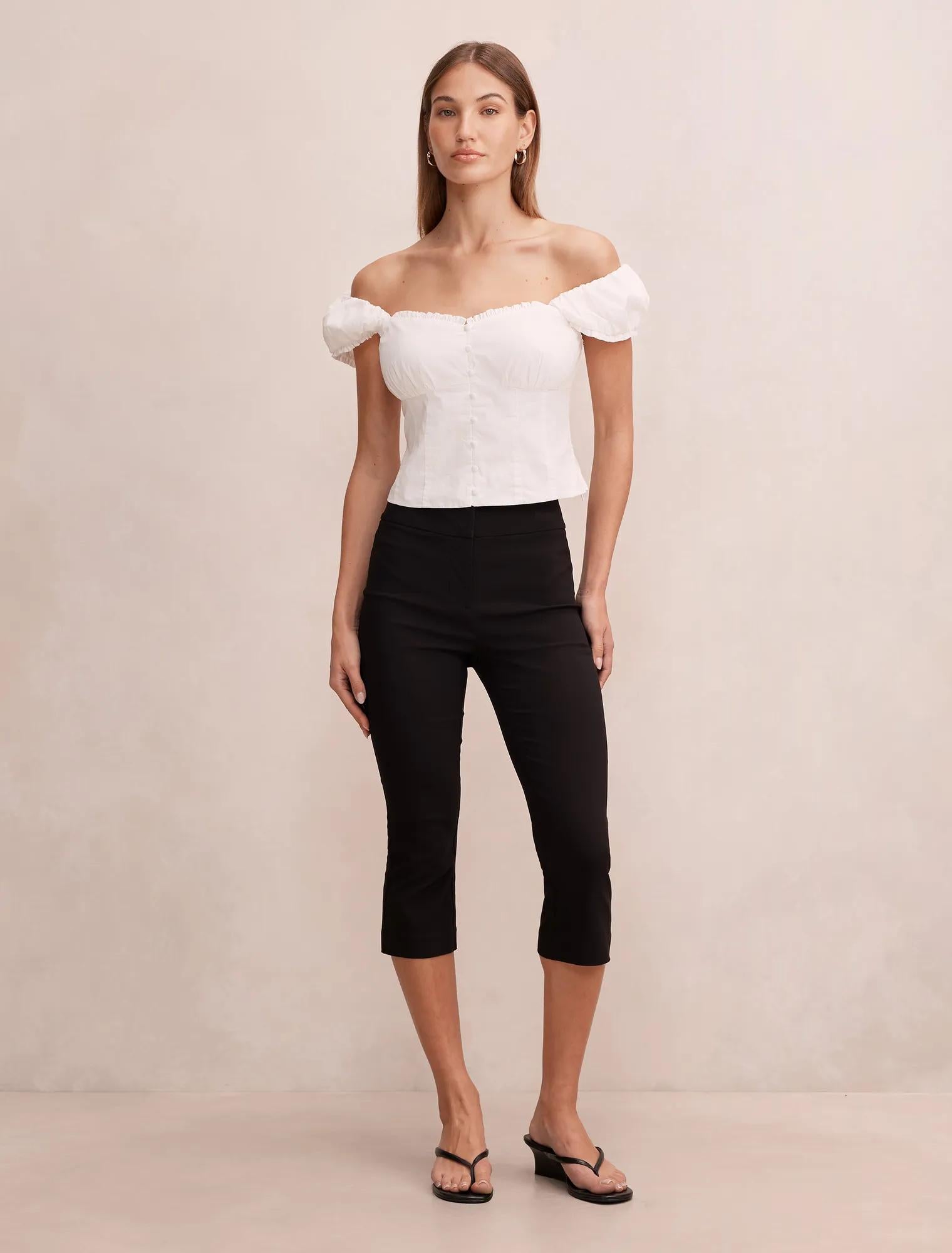 Alice Cotton Button Top Porcelain