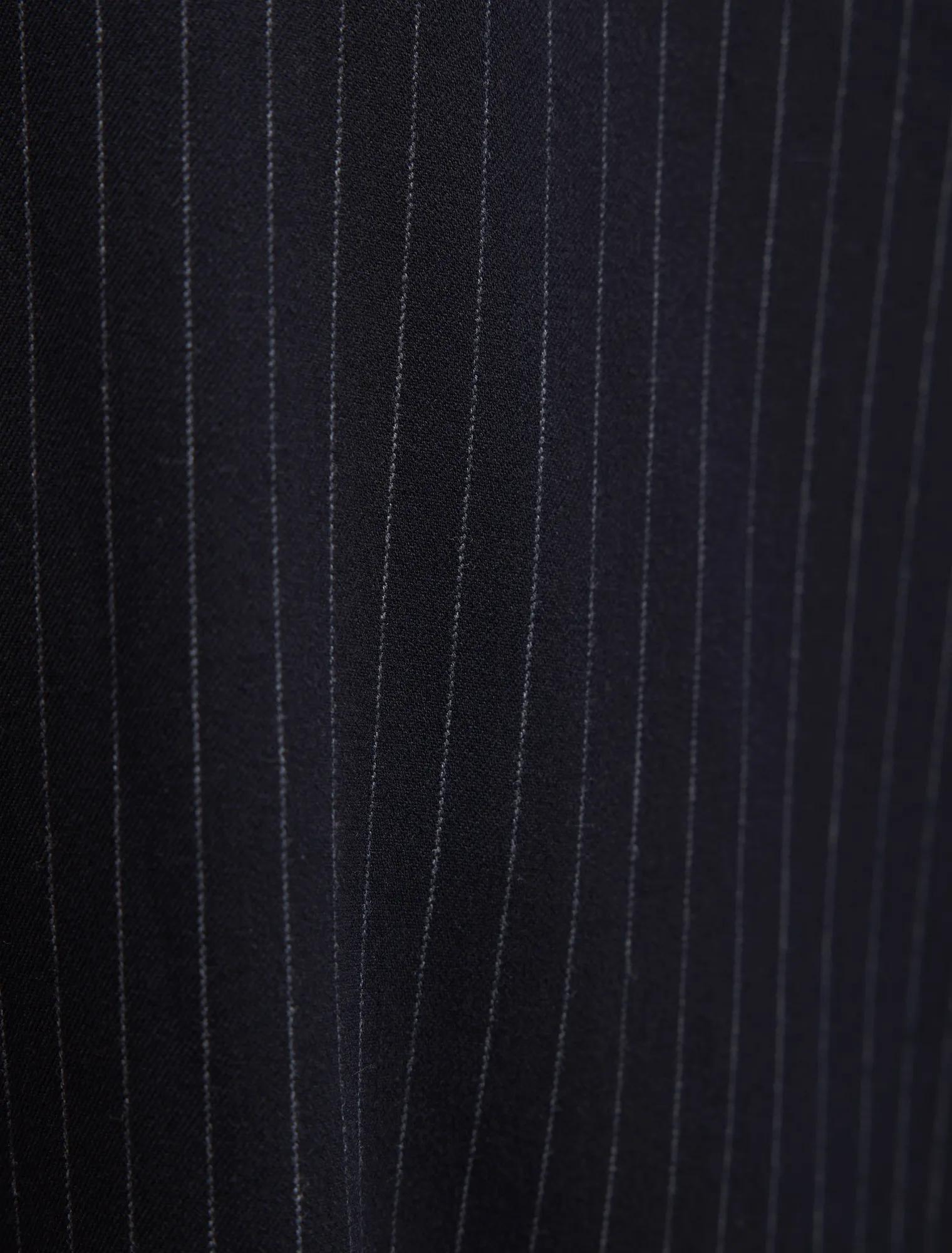 Paloma Tall Pinstripe Wide Leg Pants Navy Pinstripe Suit