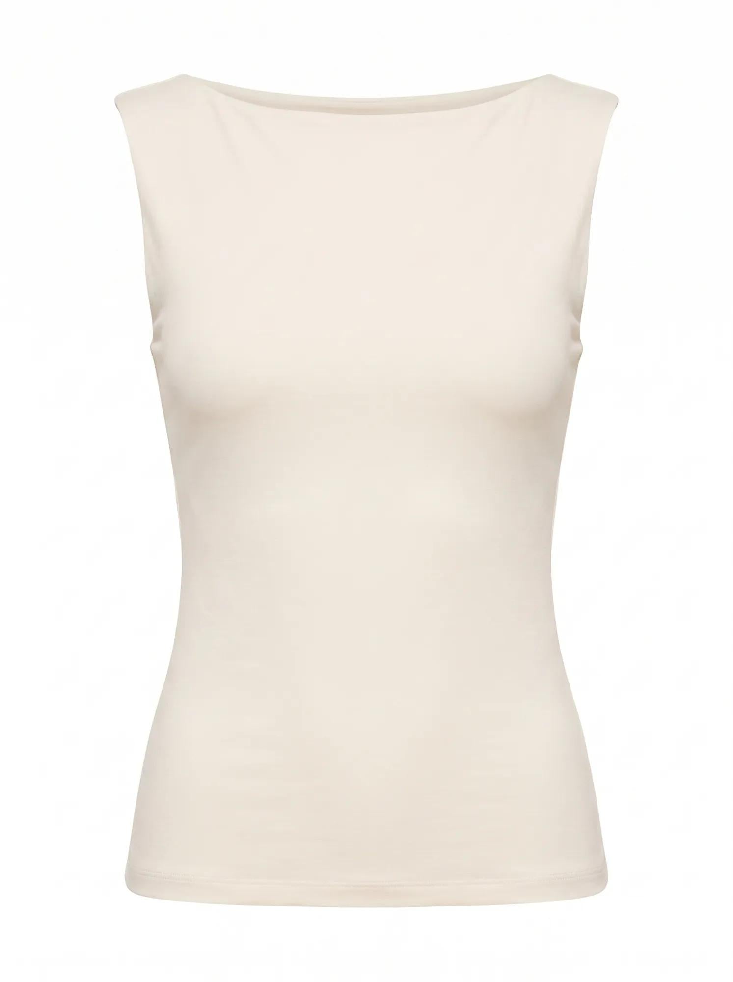 Bonnie Scoop Back Tank Top Lemon Buttercup