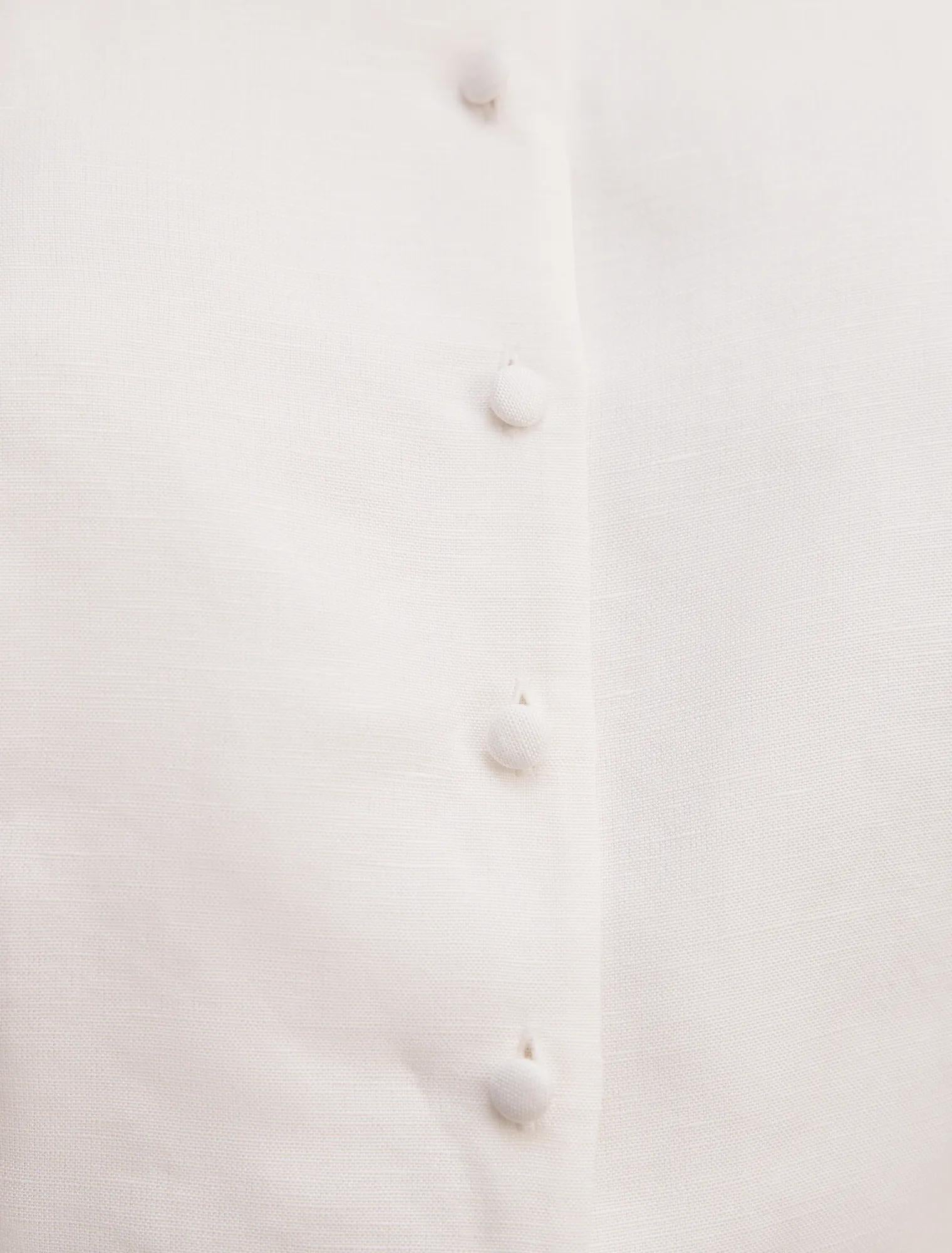 Ella Button Up Linen Top Porcelain Set