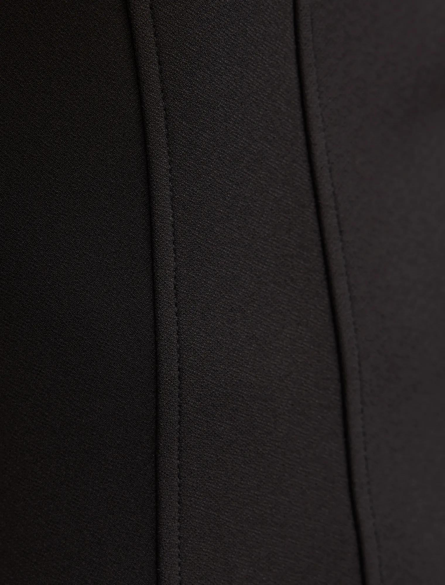 Gina Halter Bodycon Midi Dress Black