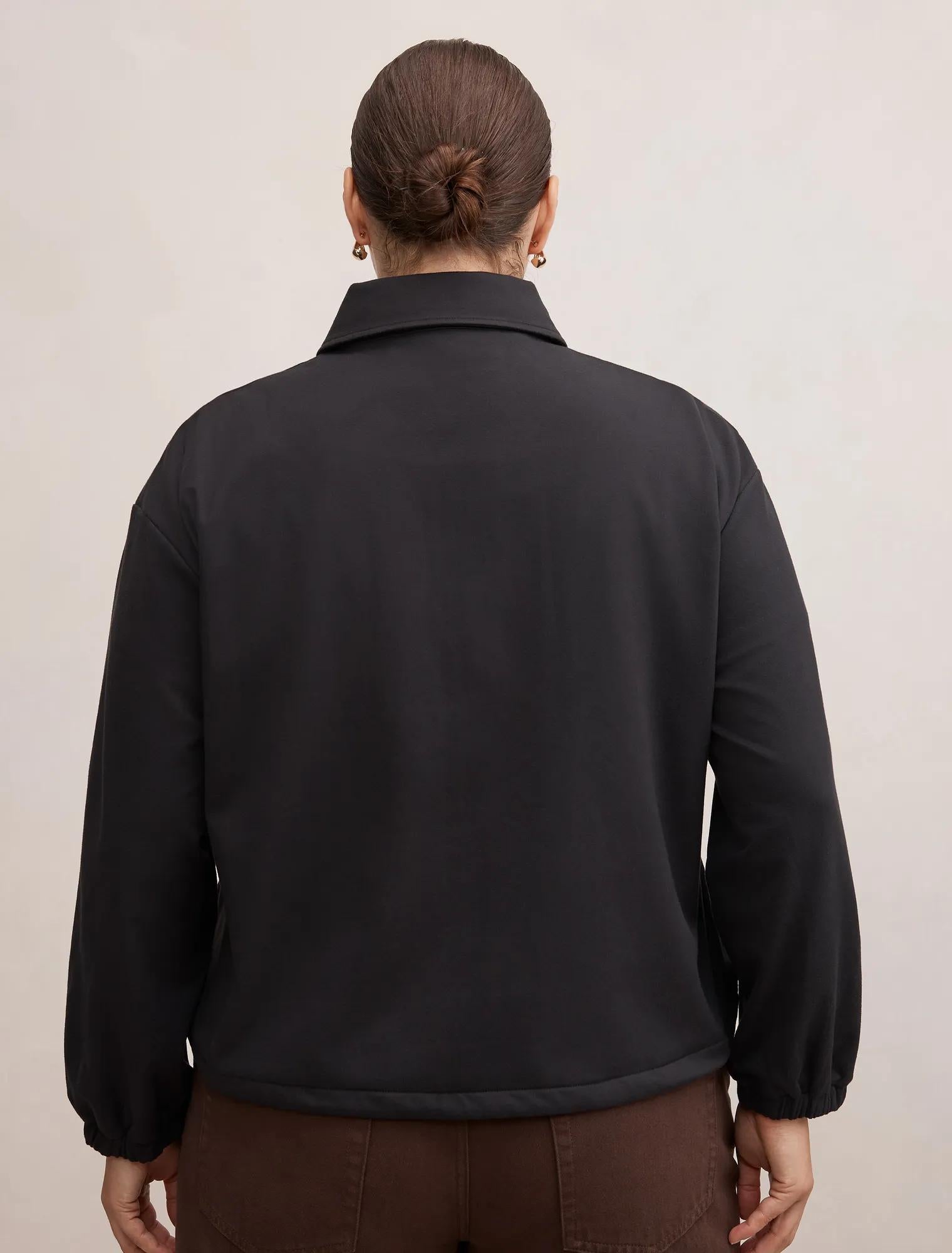 Willow Curve Drawcord Jacket Black