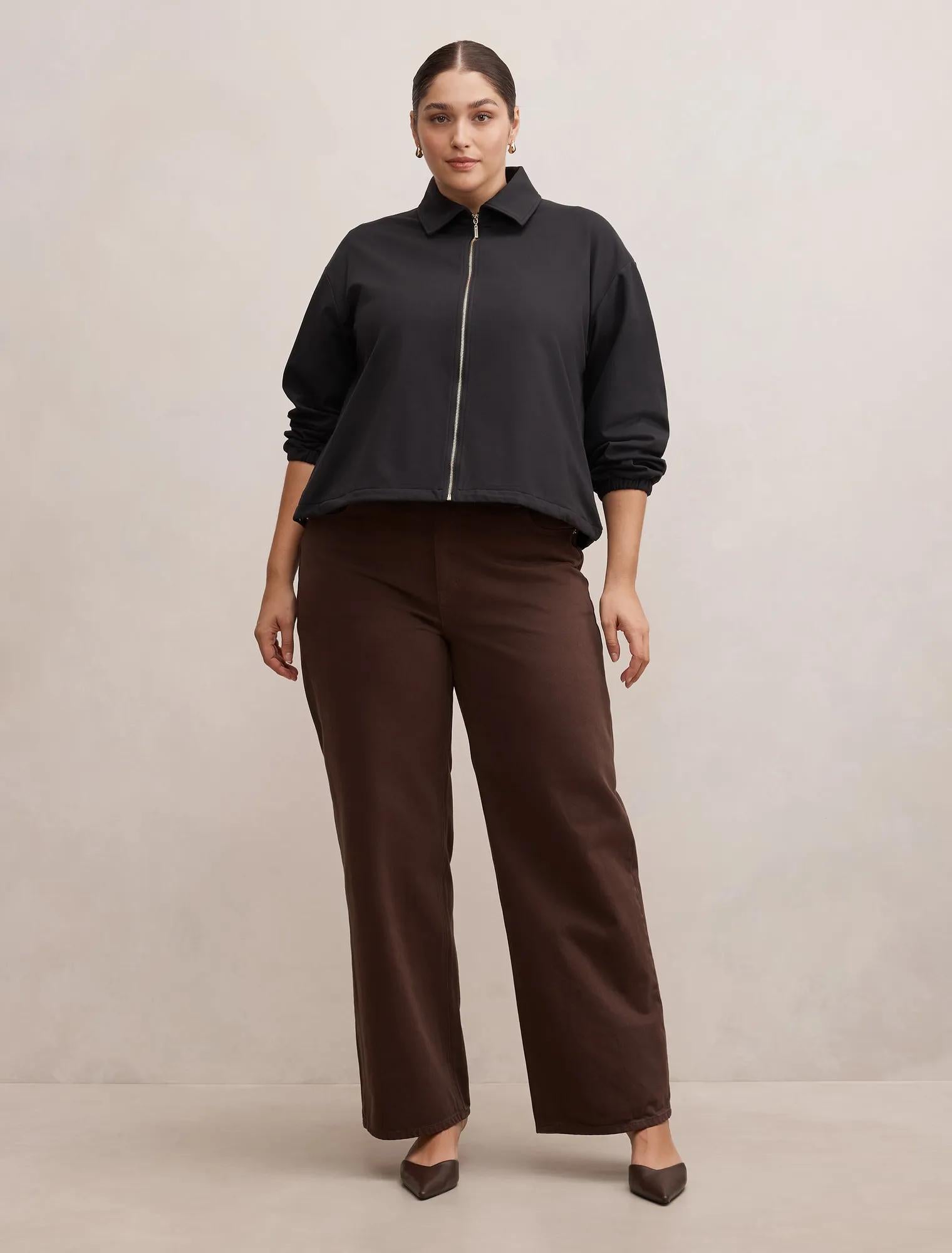 Willow Curve Drawcord Jacket Black