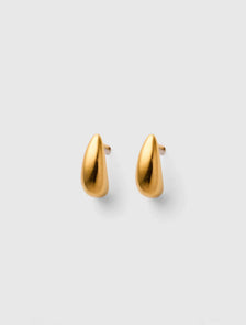 Dina Waterproof Dainty Droplet Earrings Gold Plated_mannequin
