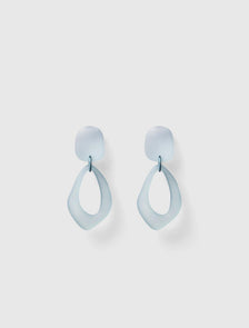 Lulu Loop Earrings Sky Blue_mannequin