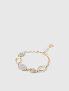 Rosemary Stone Bracelet Ivory/Gold