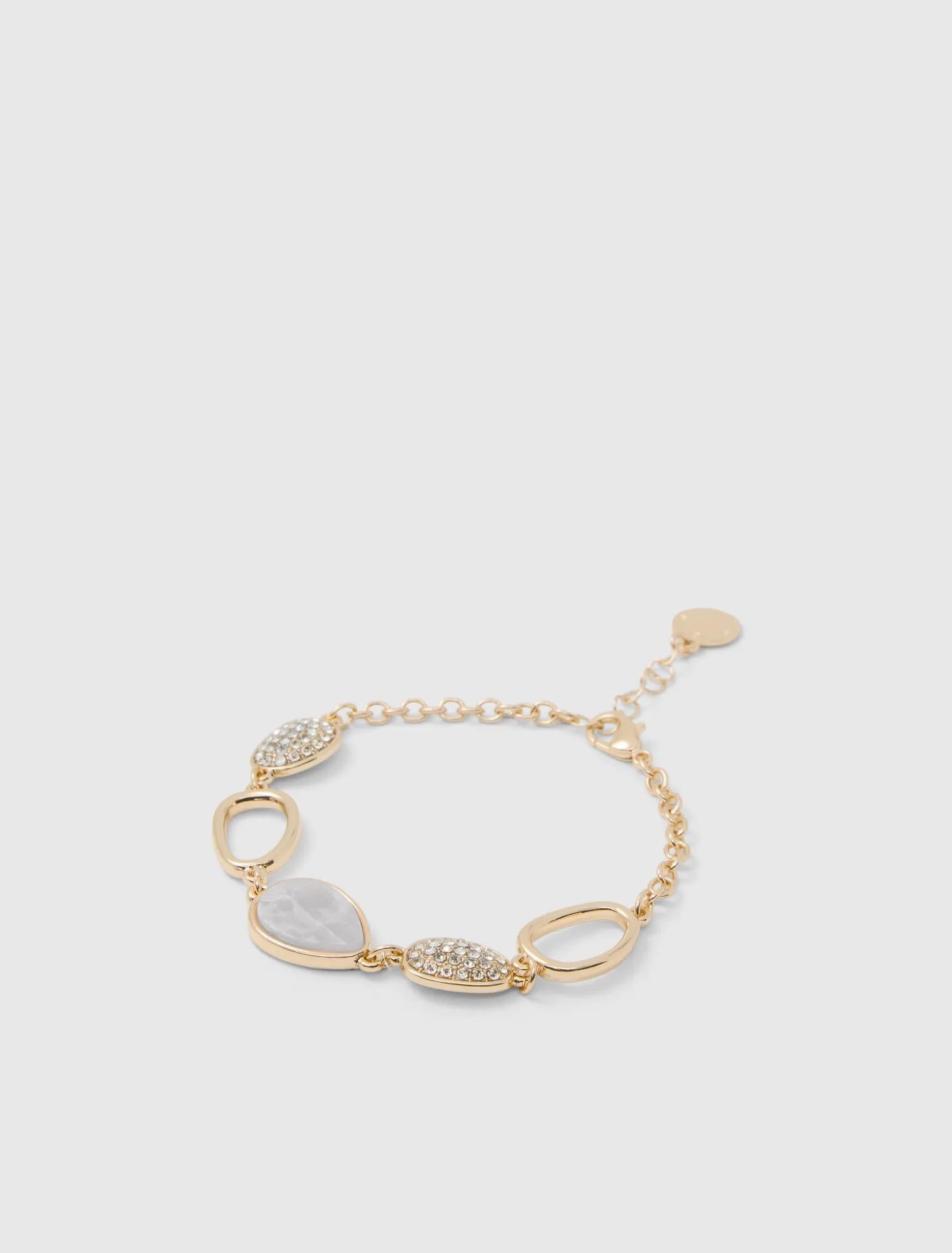 Rosemary Stone Bracelet Ivory/Gold
