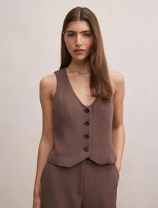 Paloma Waistcoat Choc Martini Suit