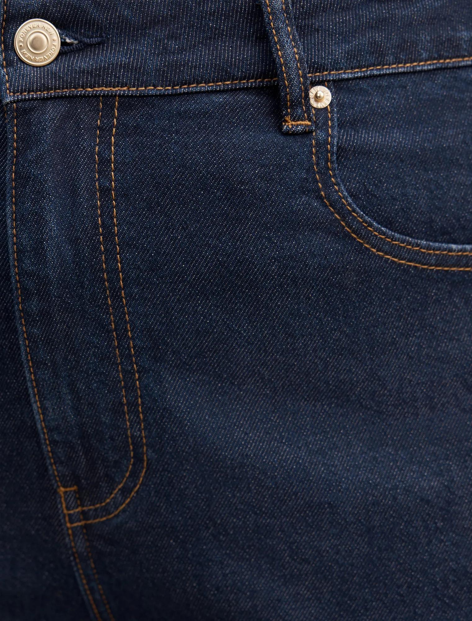 Anna Curve Straight Leg Jeans Dark Wash