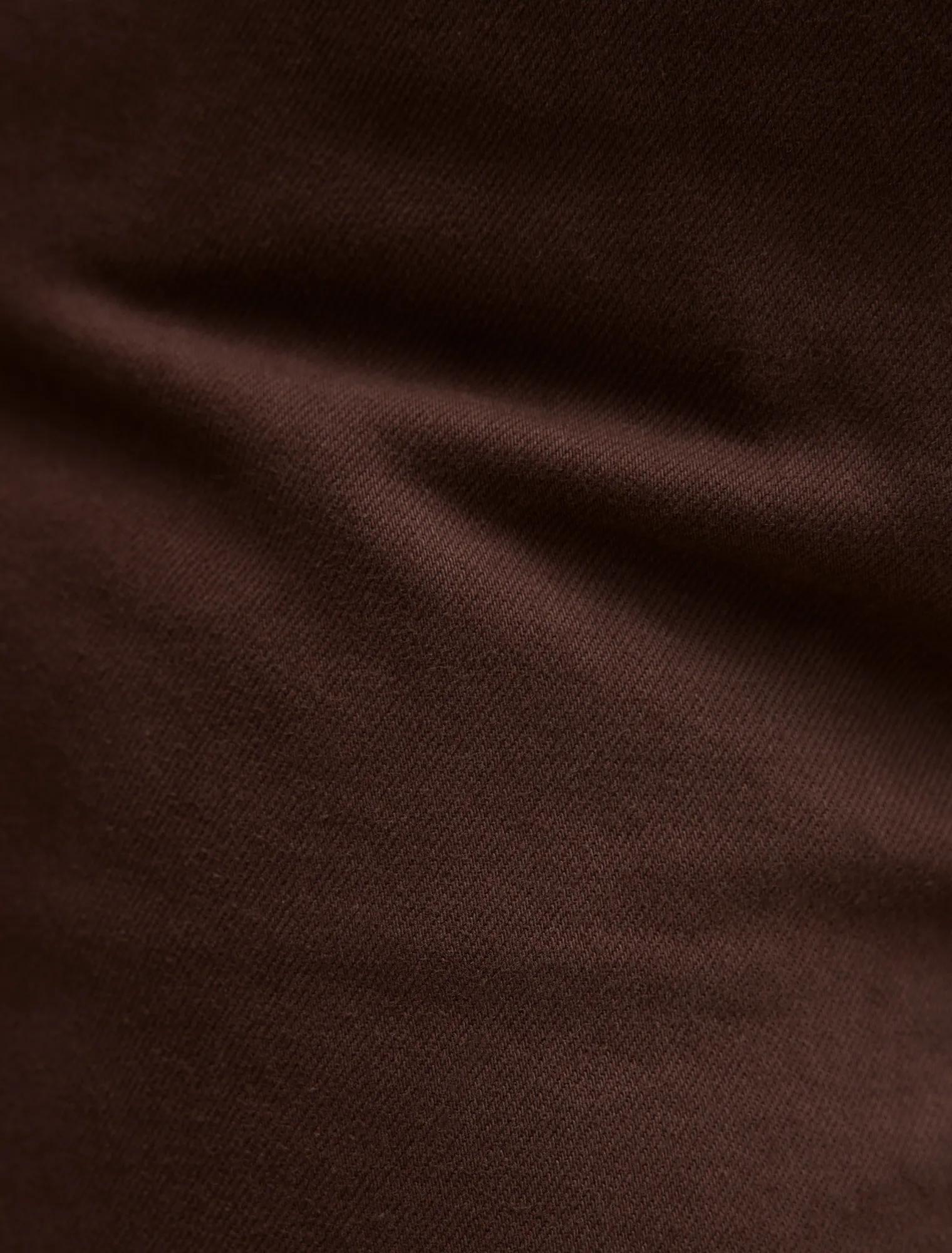 Gia Curve High Rise Wide Leg Jeans Chocolate