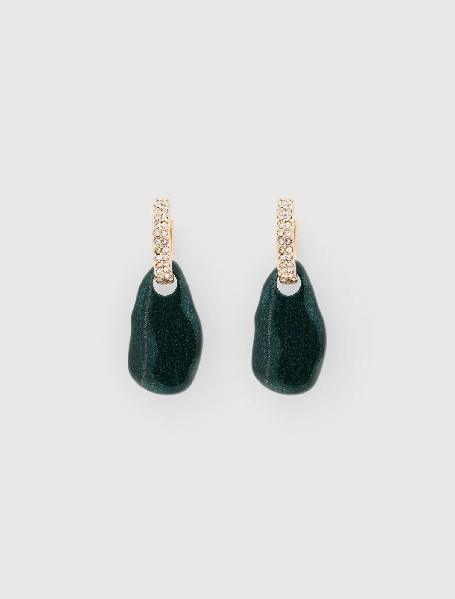 Signature Prudence Earrings Green/Gold_mannequin