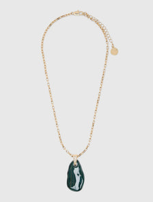 Signature Prudence Necklace Green/Gold_mannequin