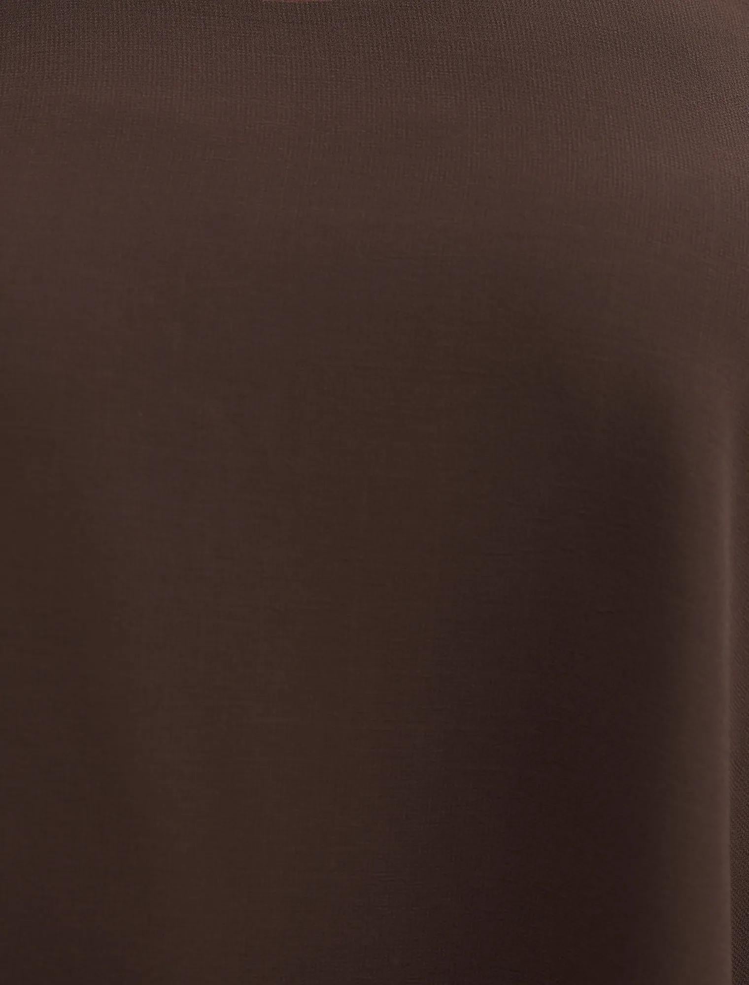 Gia Curve Sheer Cape Chocolate