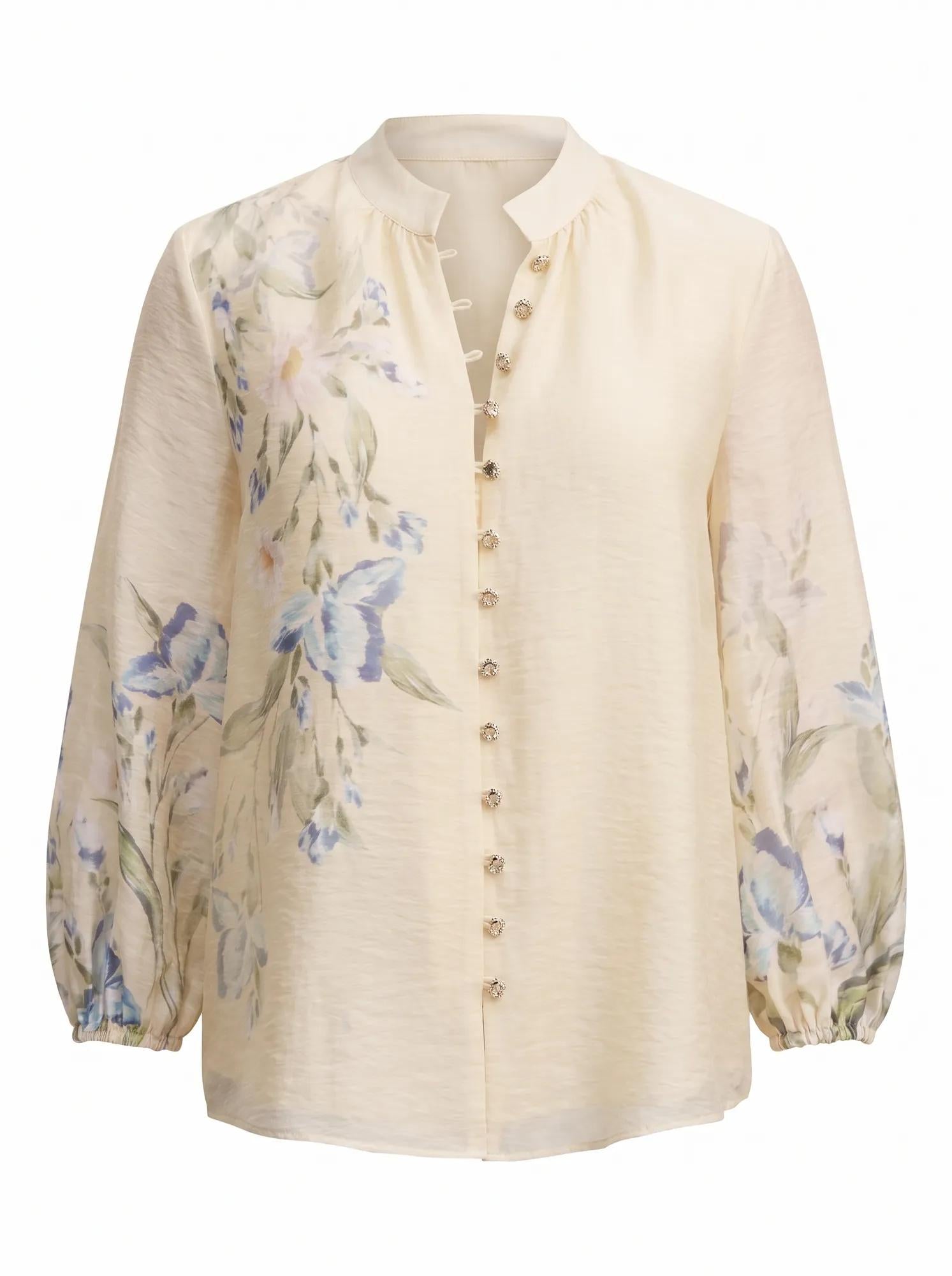 Dolly Placement Print Blouse Light Halifax Floral