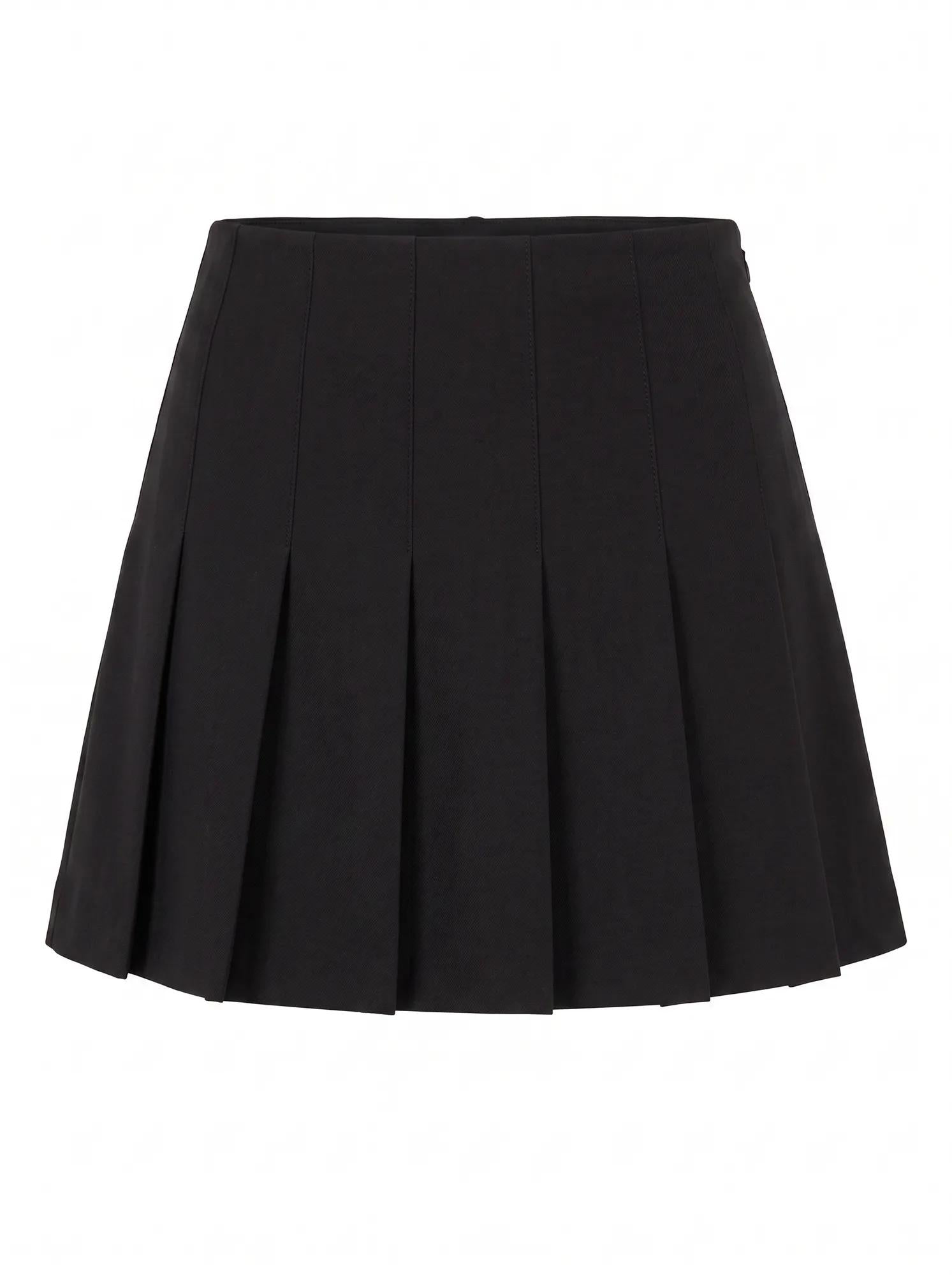 Tara Pleated Skort Black