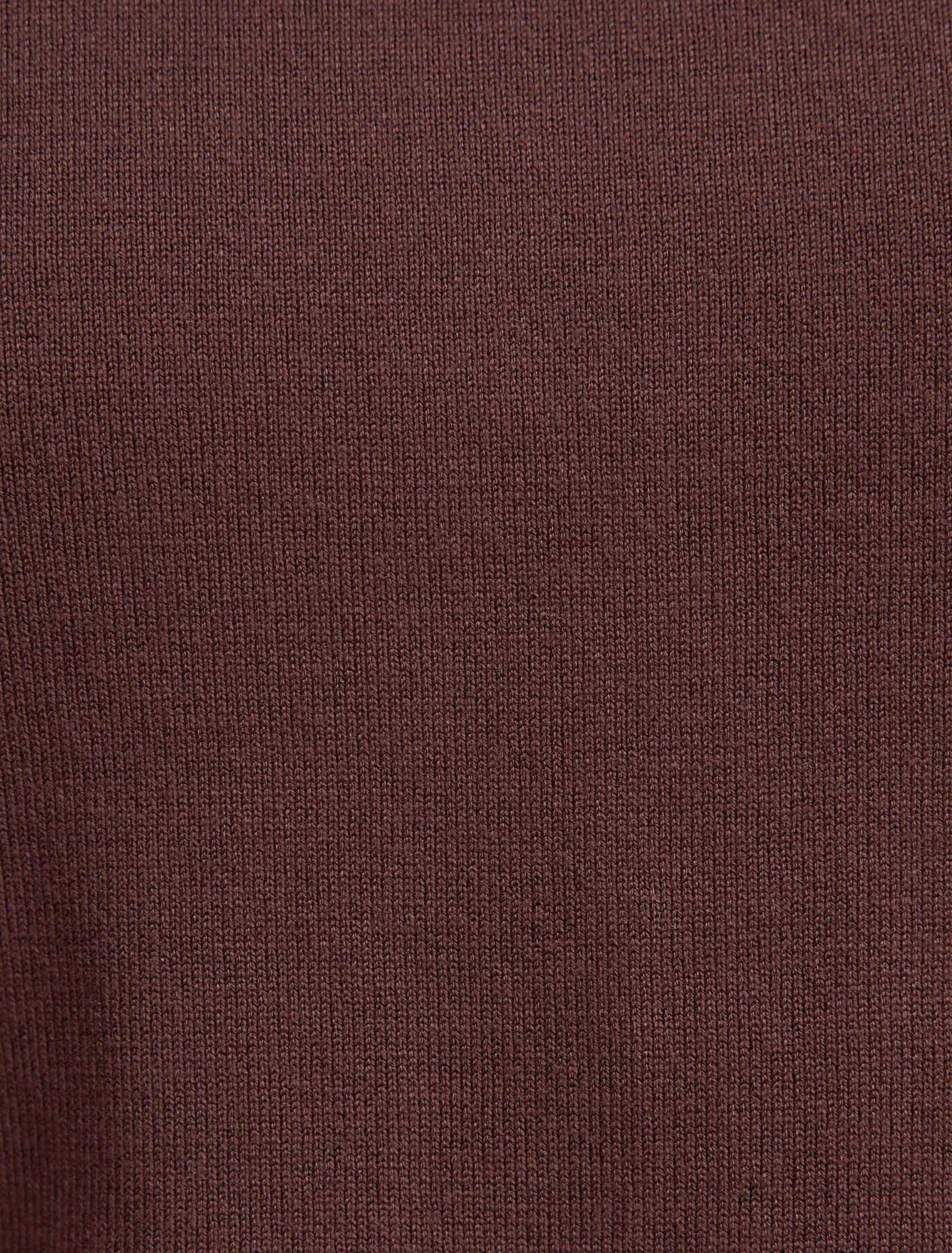 Kate Roll Neck Tee Milk Chocolate