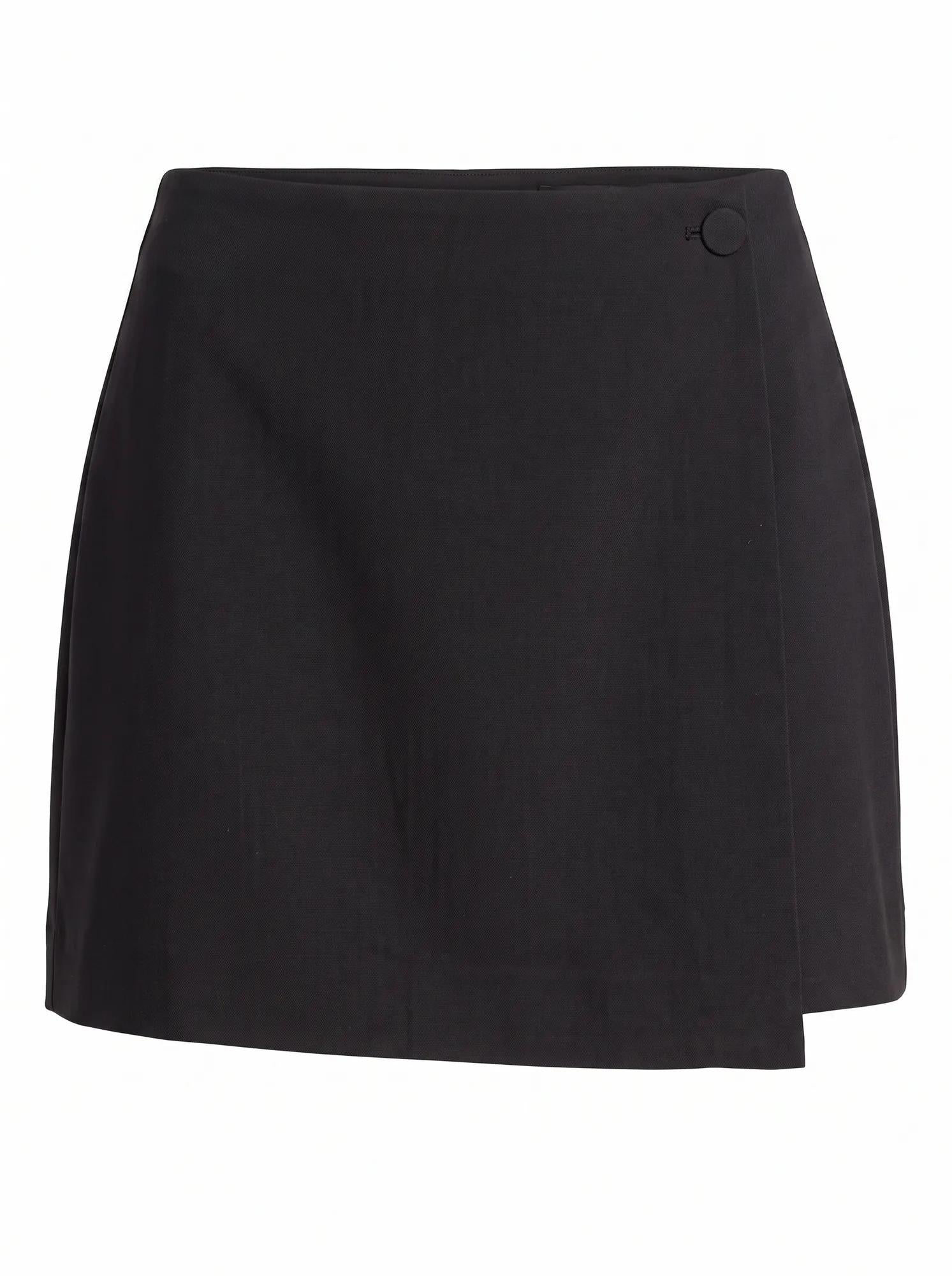 Bonnie Cotton Mini Skirt Black Co-Ord