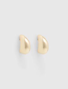 Danielle Small Drop Earrings Gold_mannequin