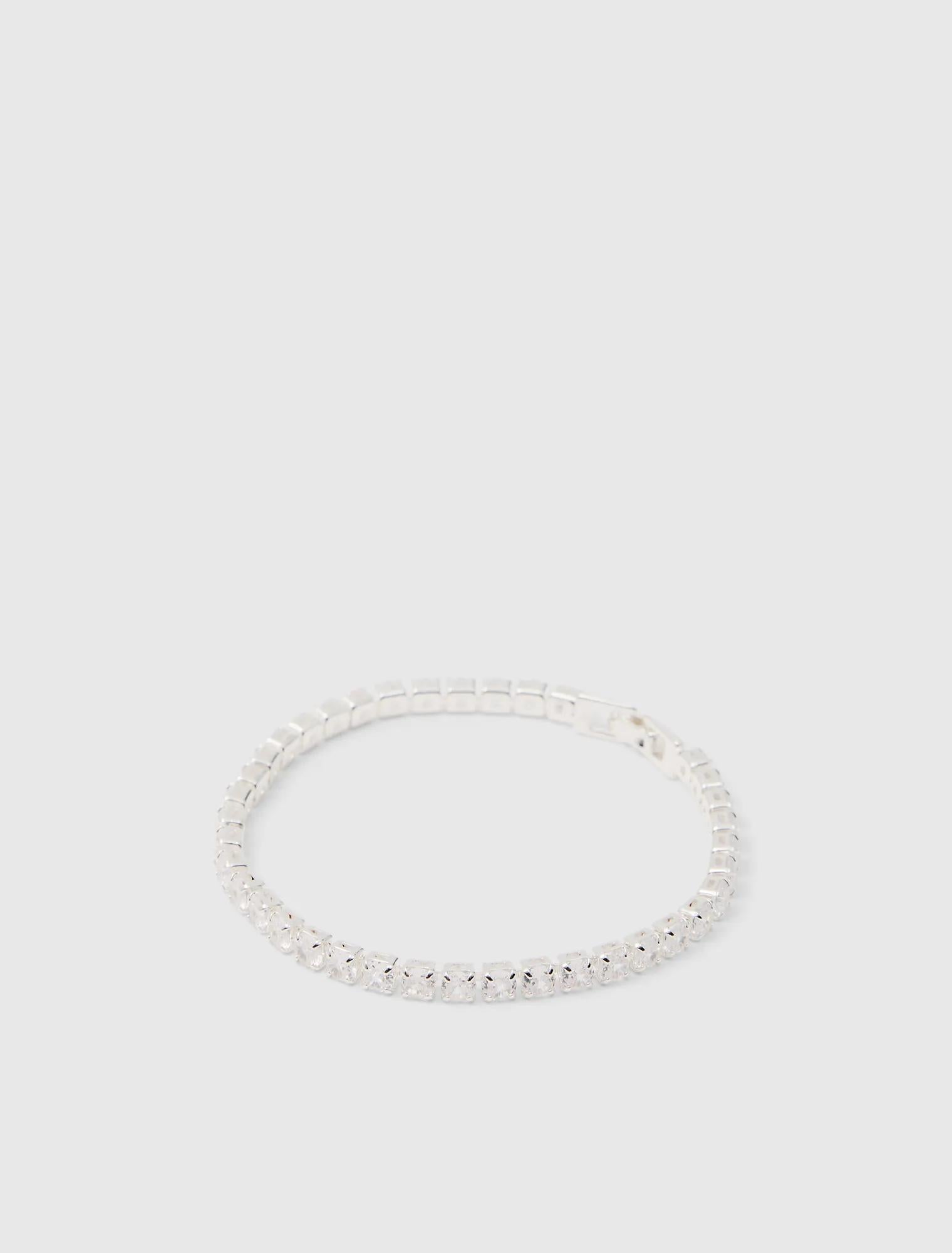 Cristalle CZ Tennis Bracelet Silver/ Crystal_mannequin