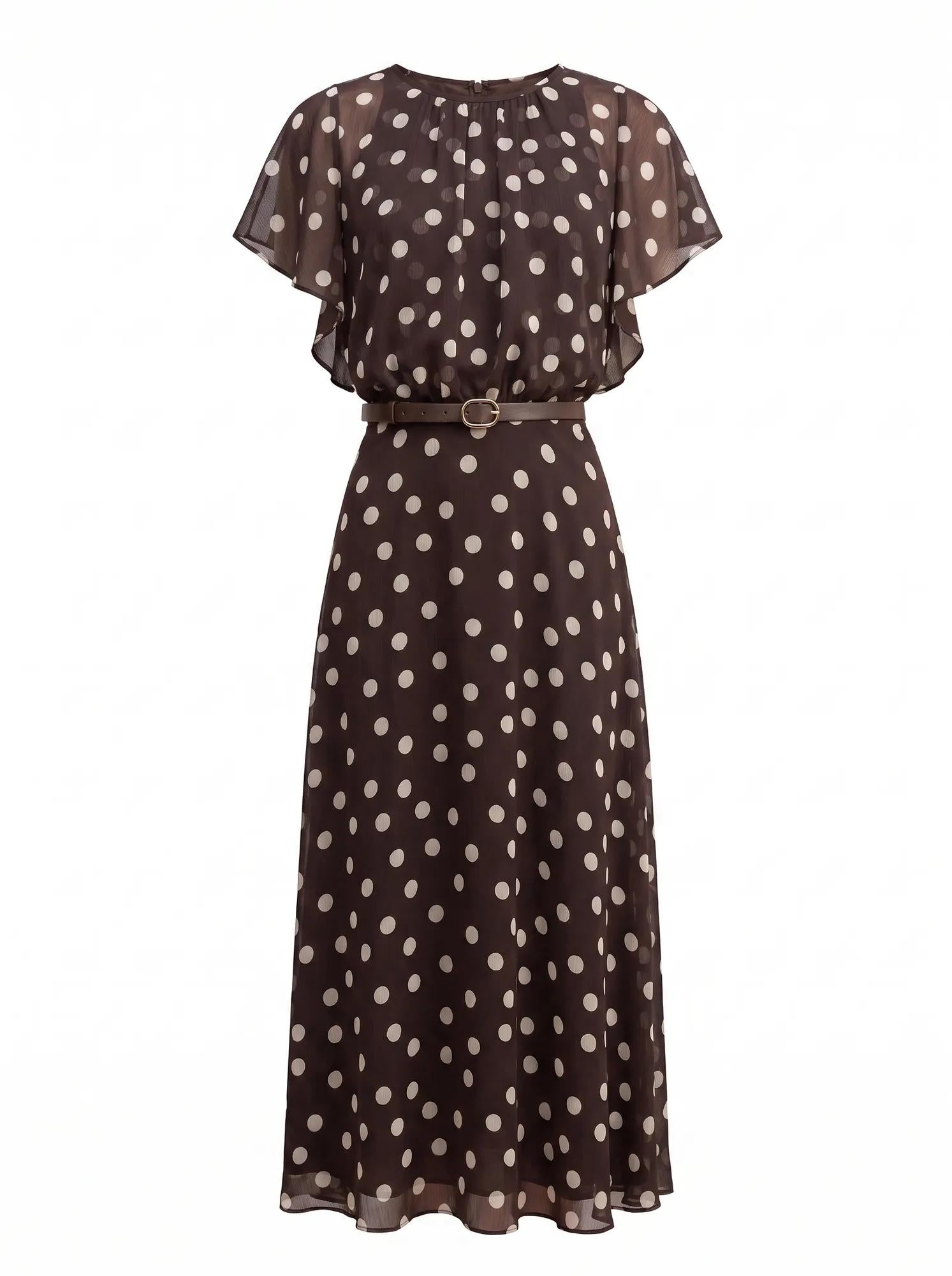 Dalton Flutter Sleeve Midi Dress Montale Spot