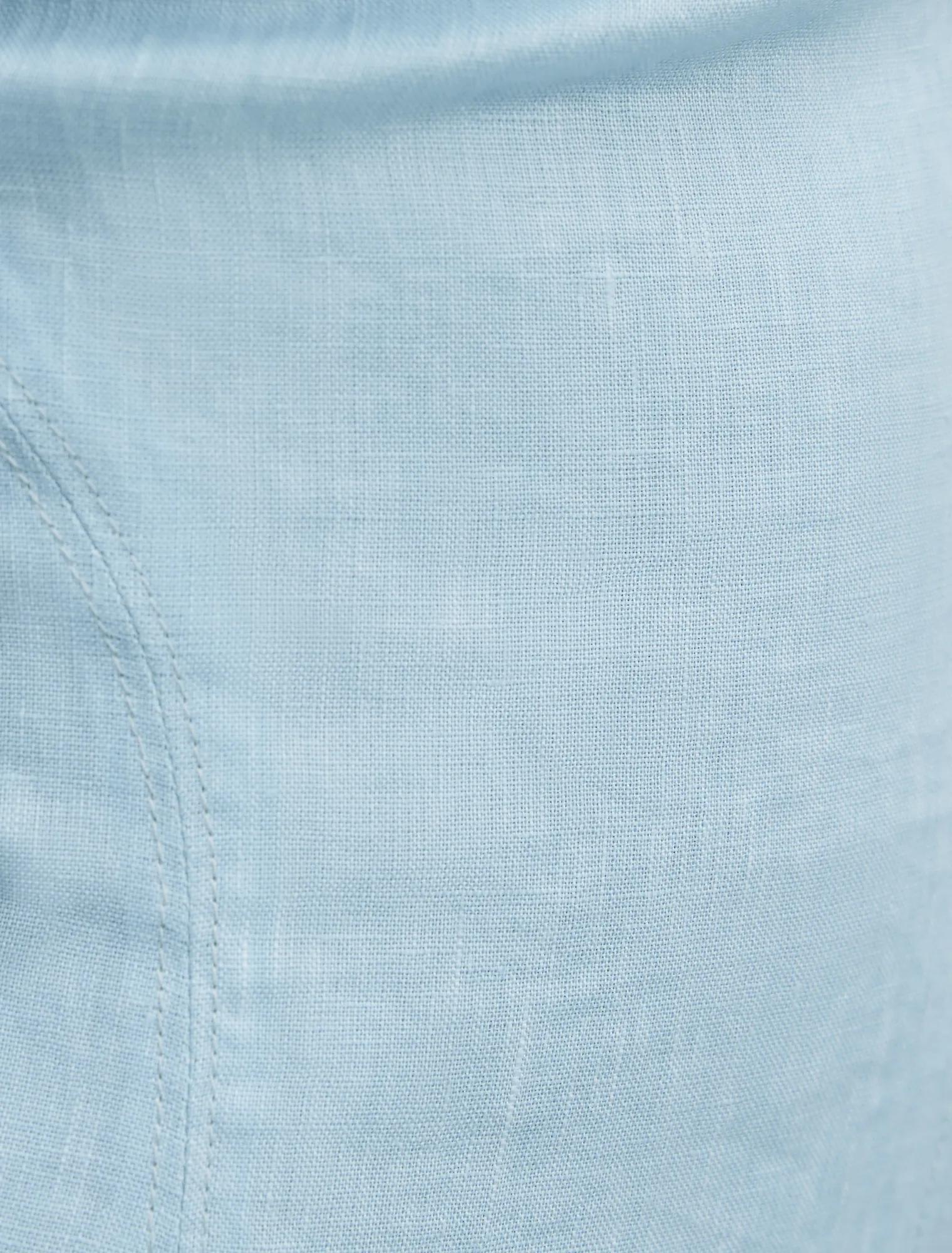 Rue Puff Sleeve Gathered Midi Dress Seafoam Aqua