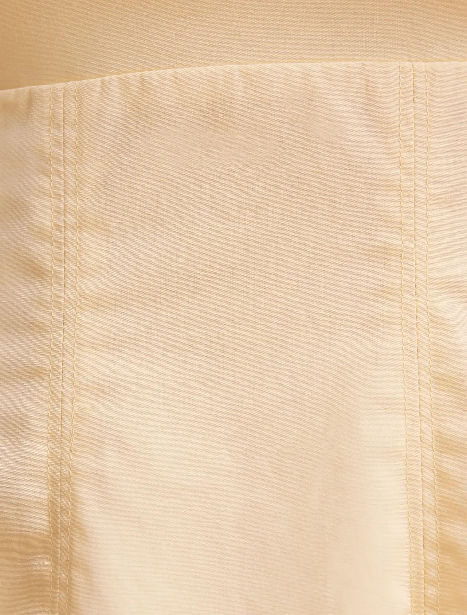 Chessy Seamed Cotton Midi Dress Lemon Sorbet