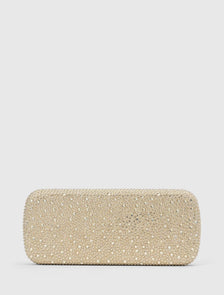 Angelique Sparkle Hardcase Clutch Gold