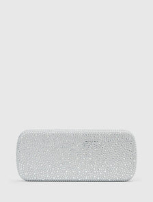Angelique Sparkle Hardcase Clutch Silver