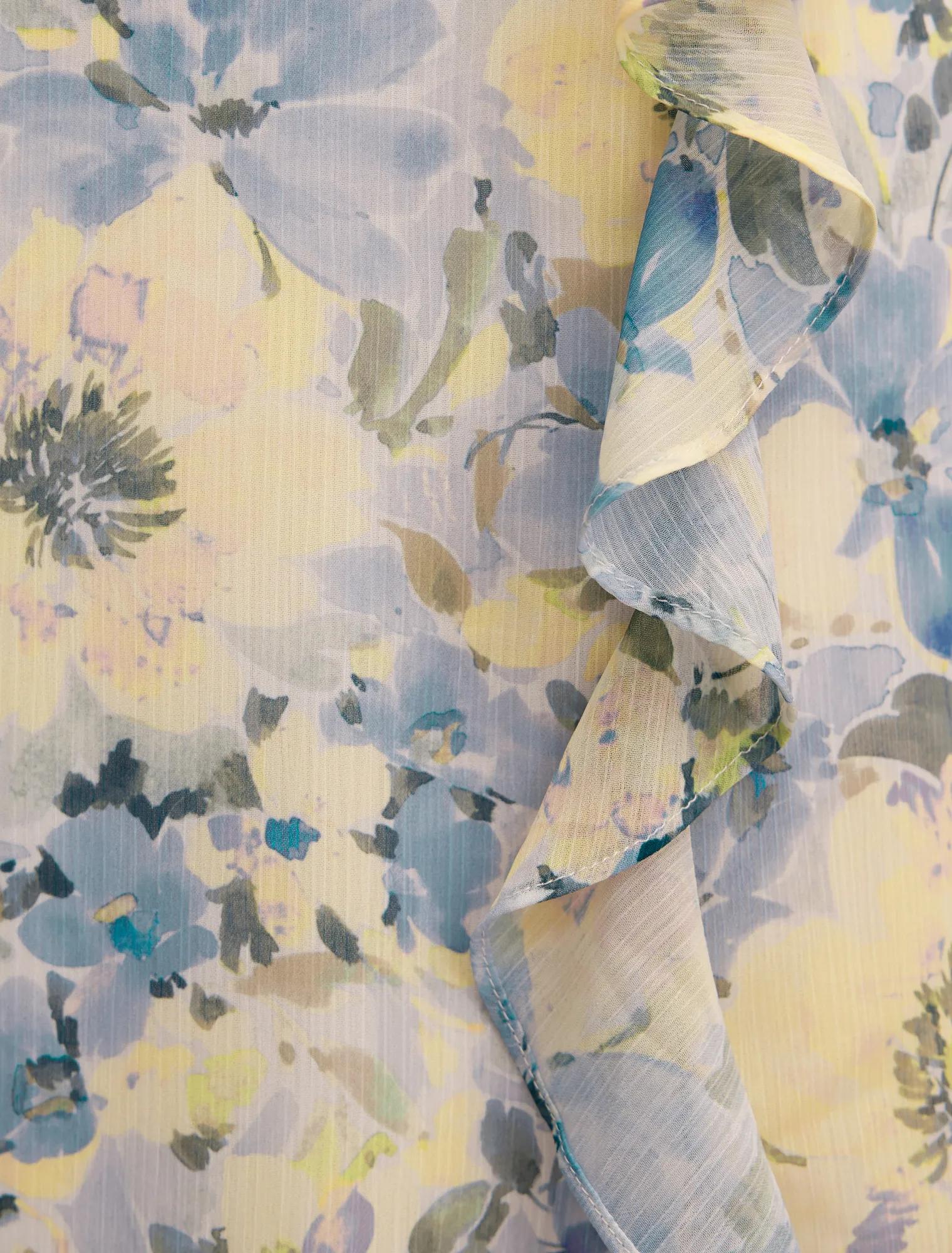 Lorenze Ruffle Maxi Dress Tourello Floral