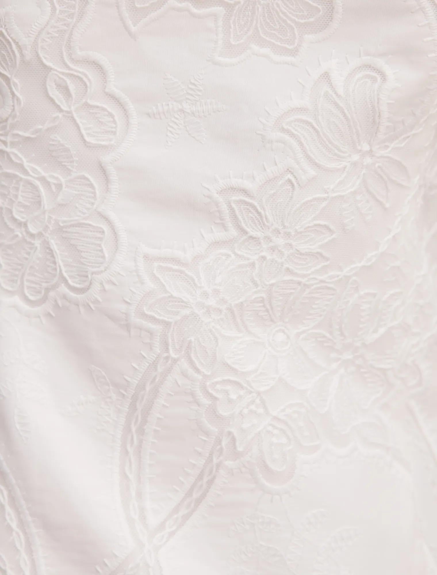Hannah Lace Corset Top Porcelain