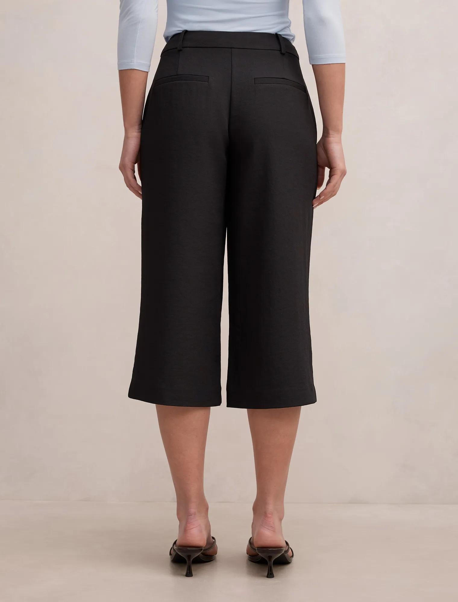 Sage Culotte Pants Black
