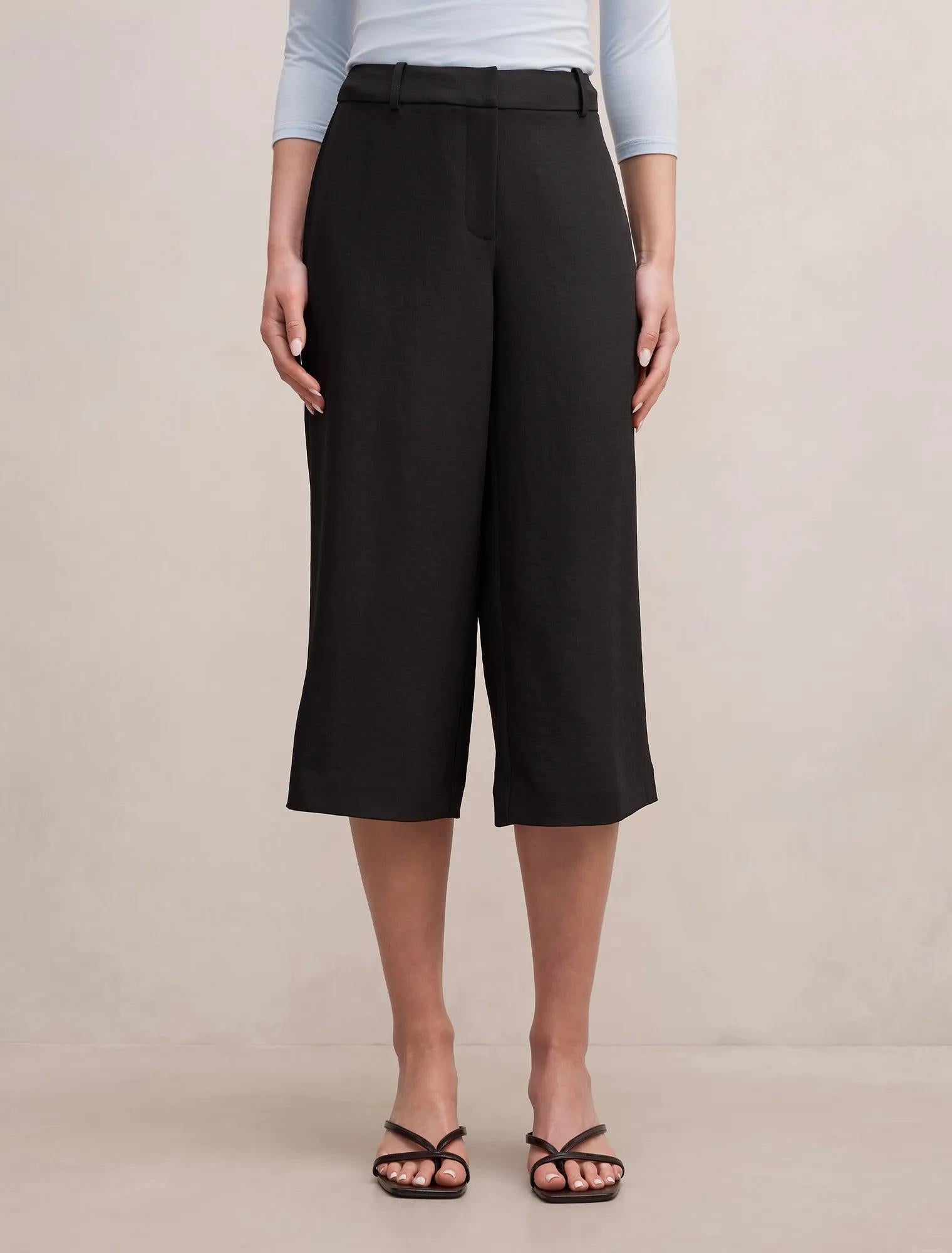 Sage Culotte Pants Black