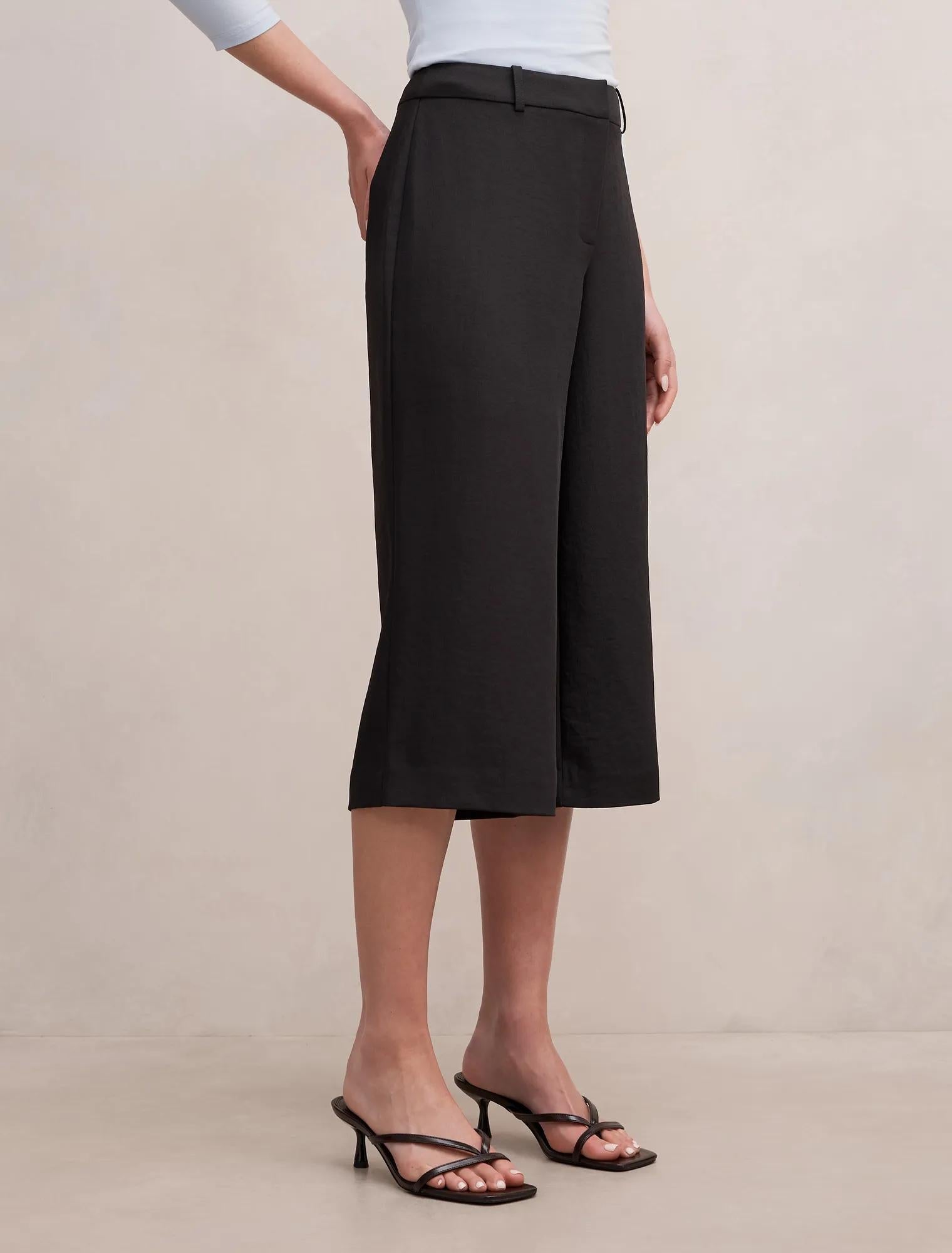 Sage Culotte Pants Black
